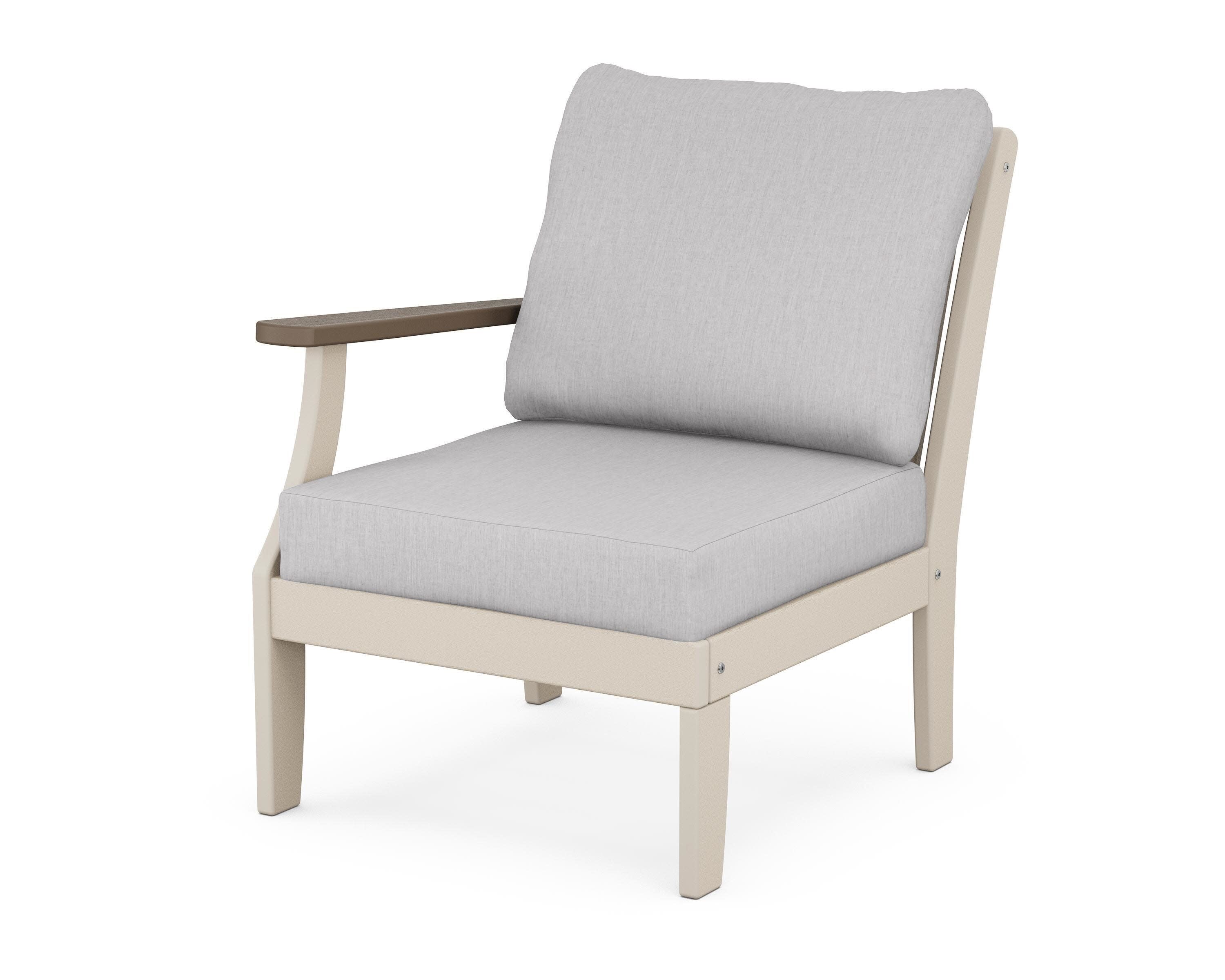 Braxton Modular Left Arm Chair in Sand / Kona / Granite