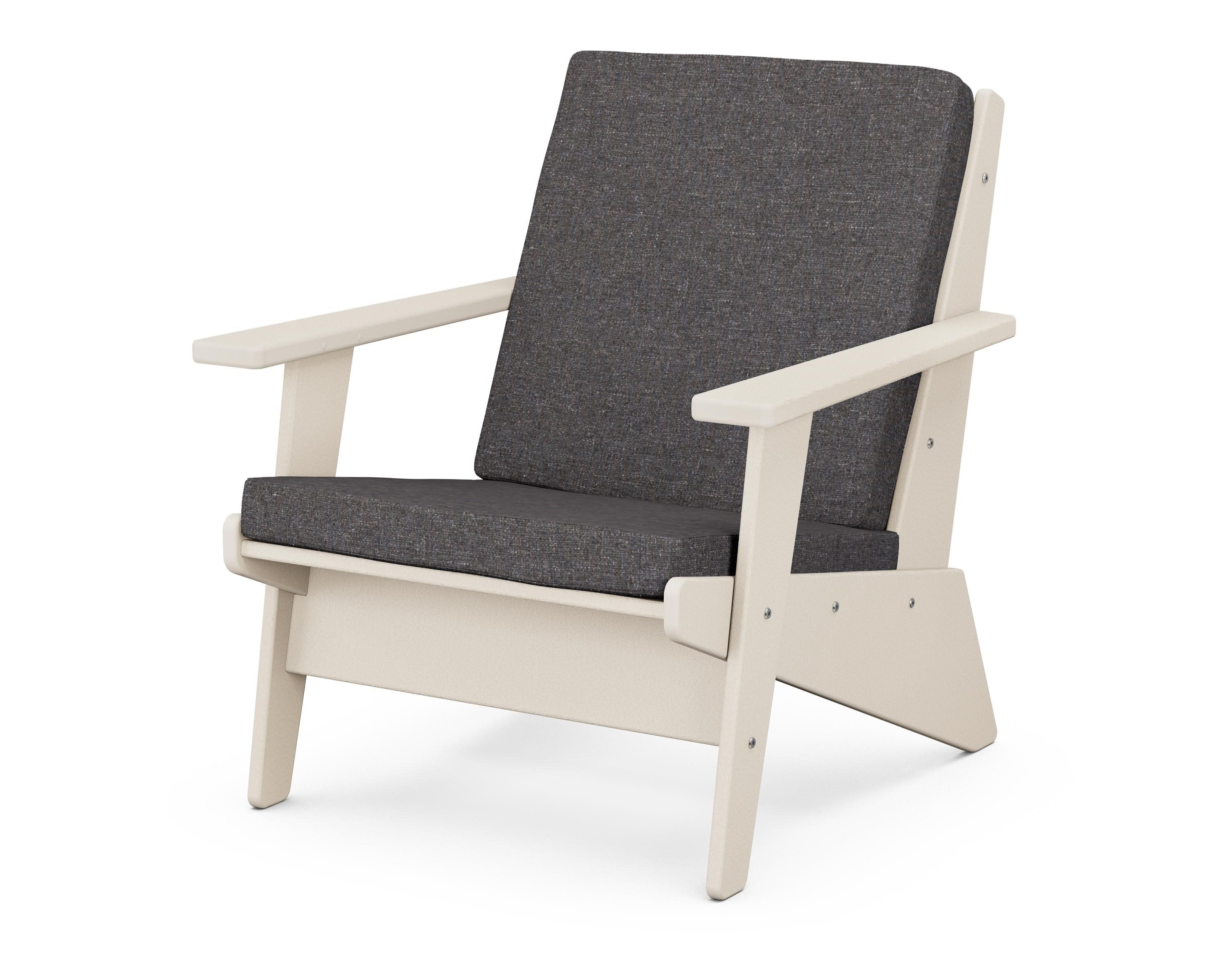 Riviera Modern Lounge Chair in Sand / Ash Charcoal