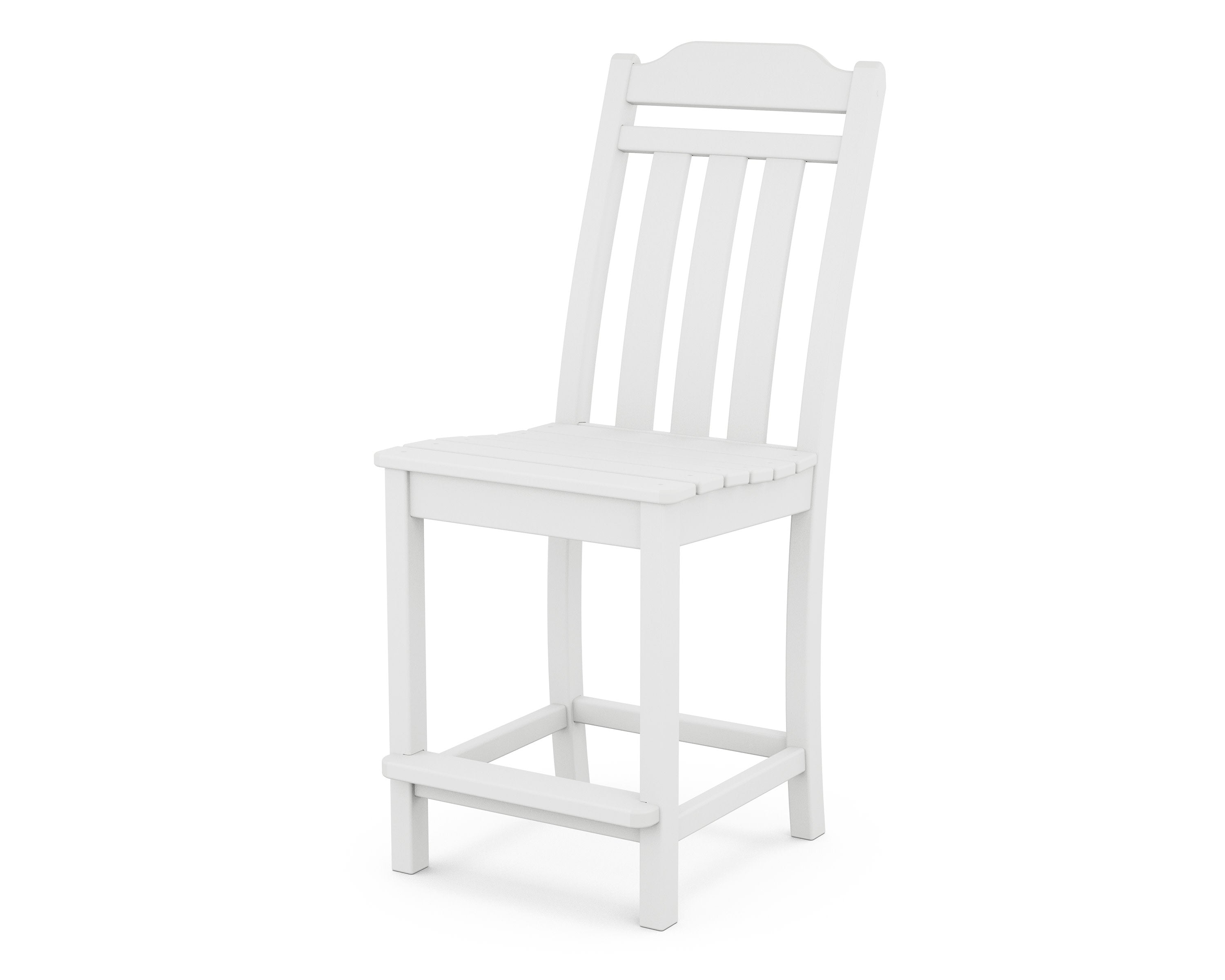 Cottage Counter Side Chair in White
