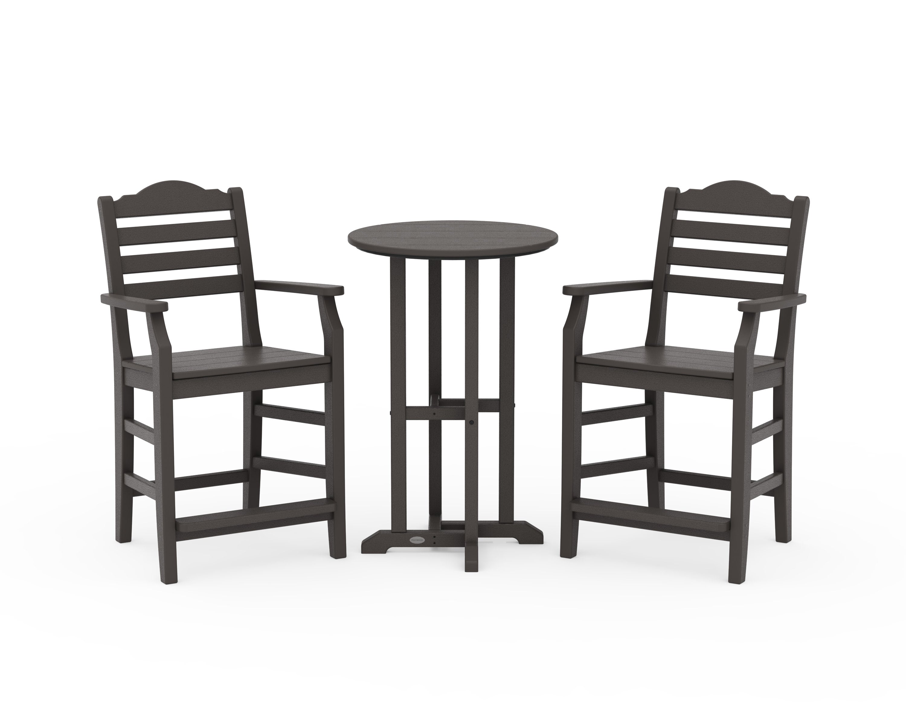 Savannah 3-Piece Farmhouse Counter Set in Vintage Coffee