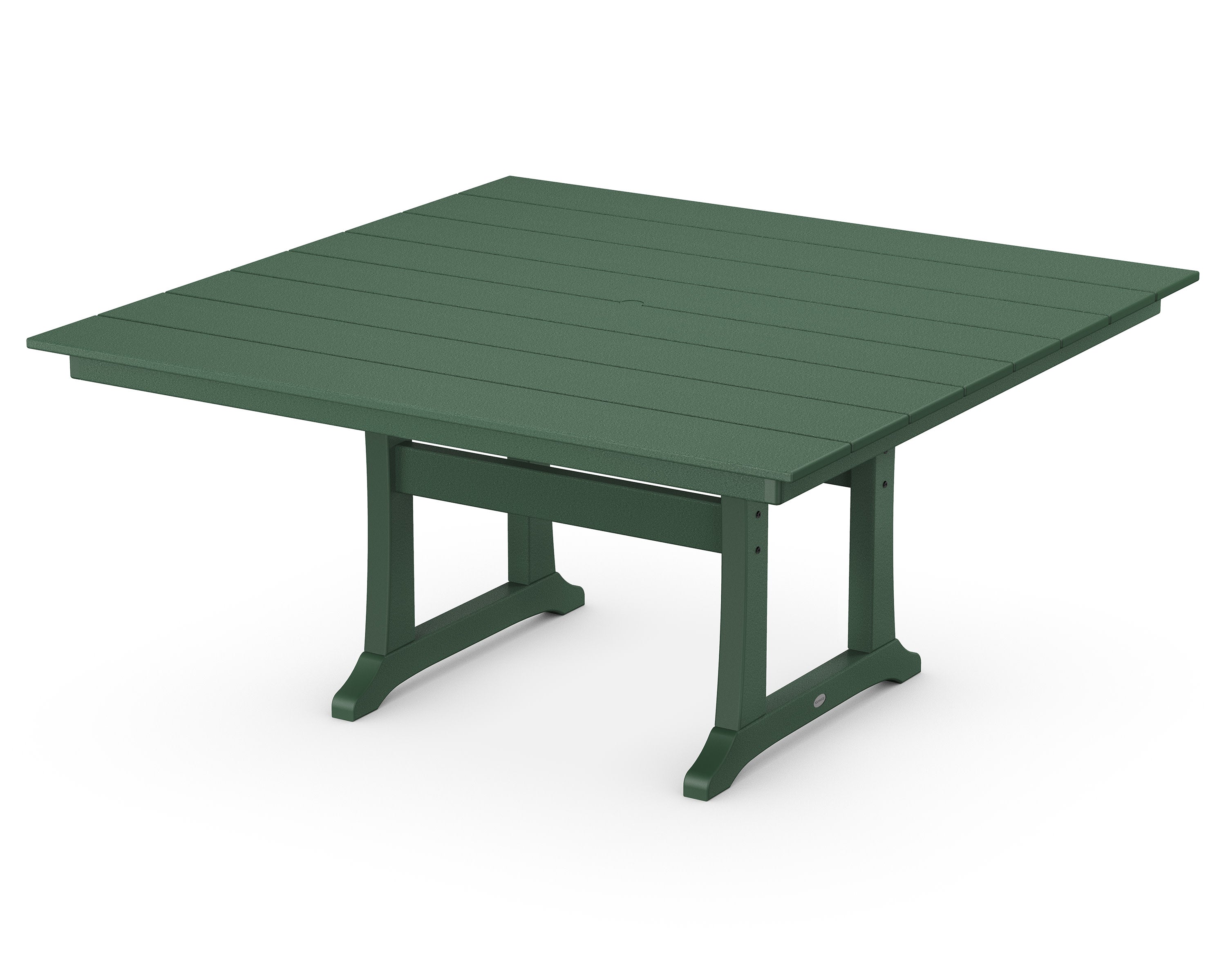 Farmhouse Trestle 59" Dining Table in Green