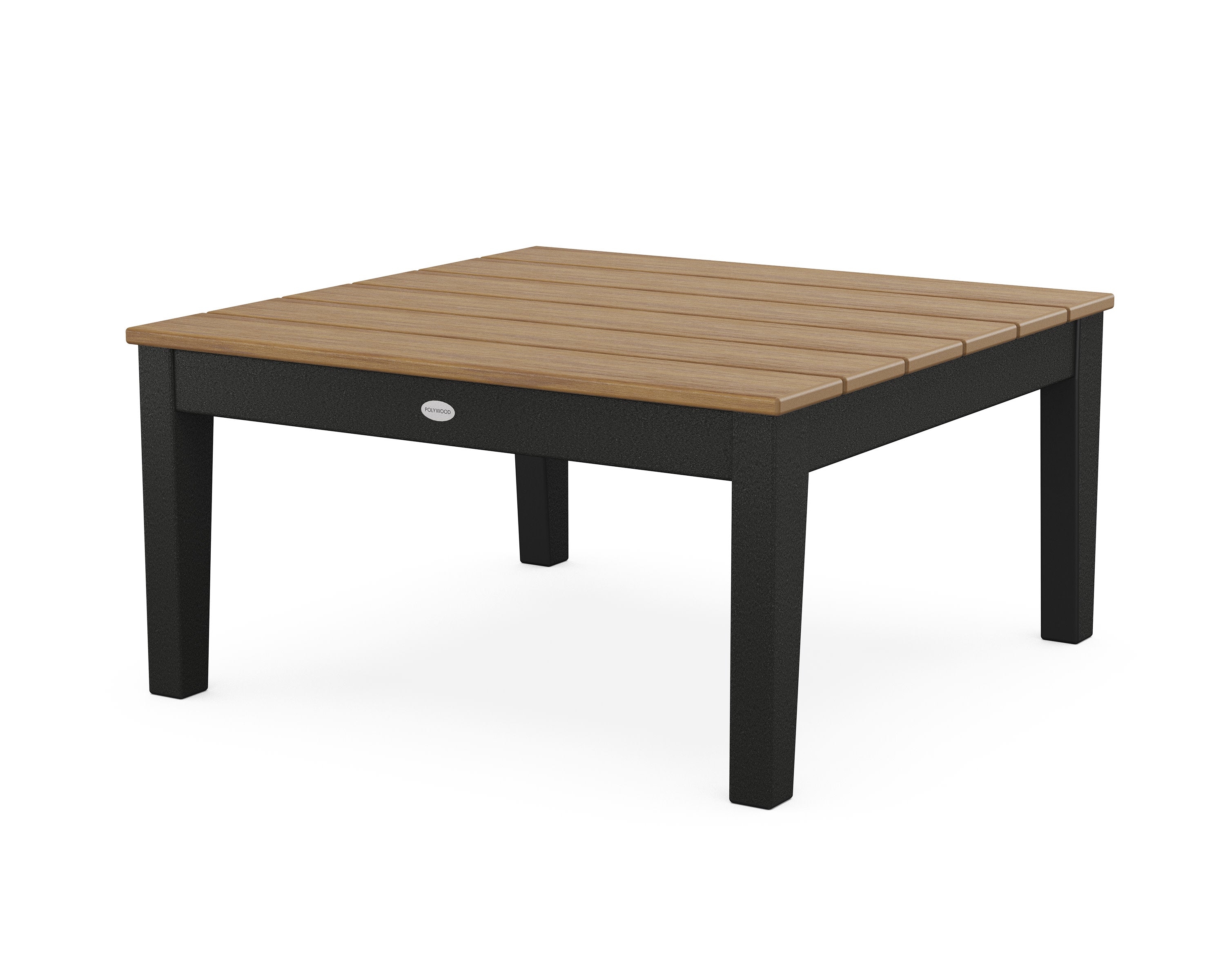 Newport 36" Conversation Table in Black / Natural
