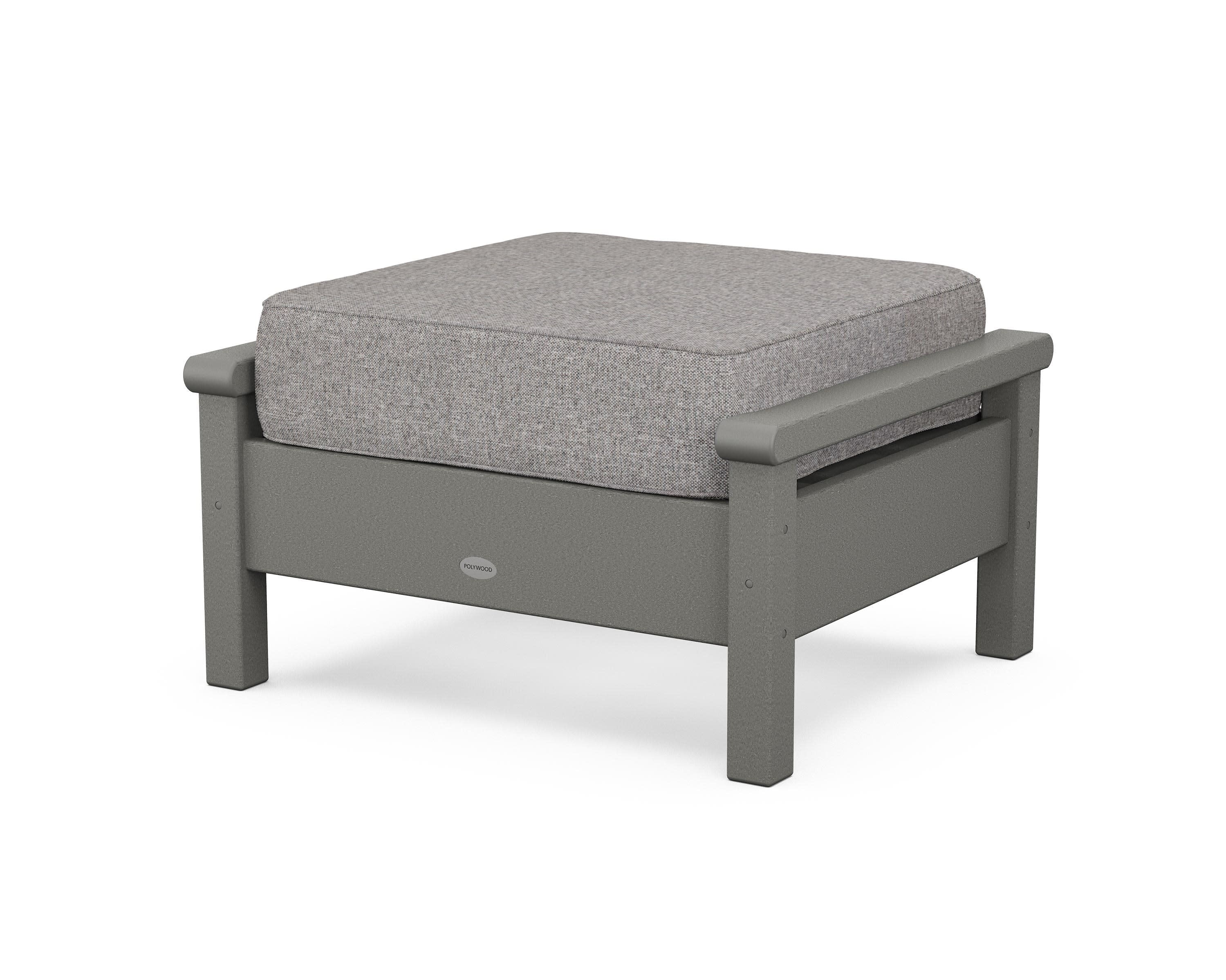 Harbour Deep Seating Ottoman in Slate Grey / Grey Mist