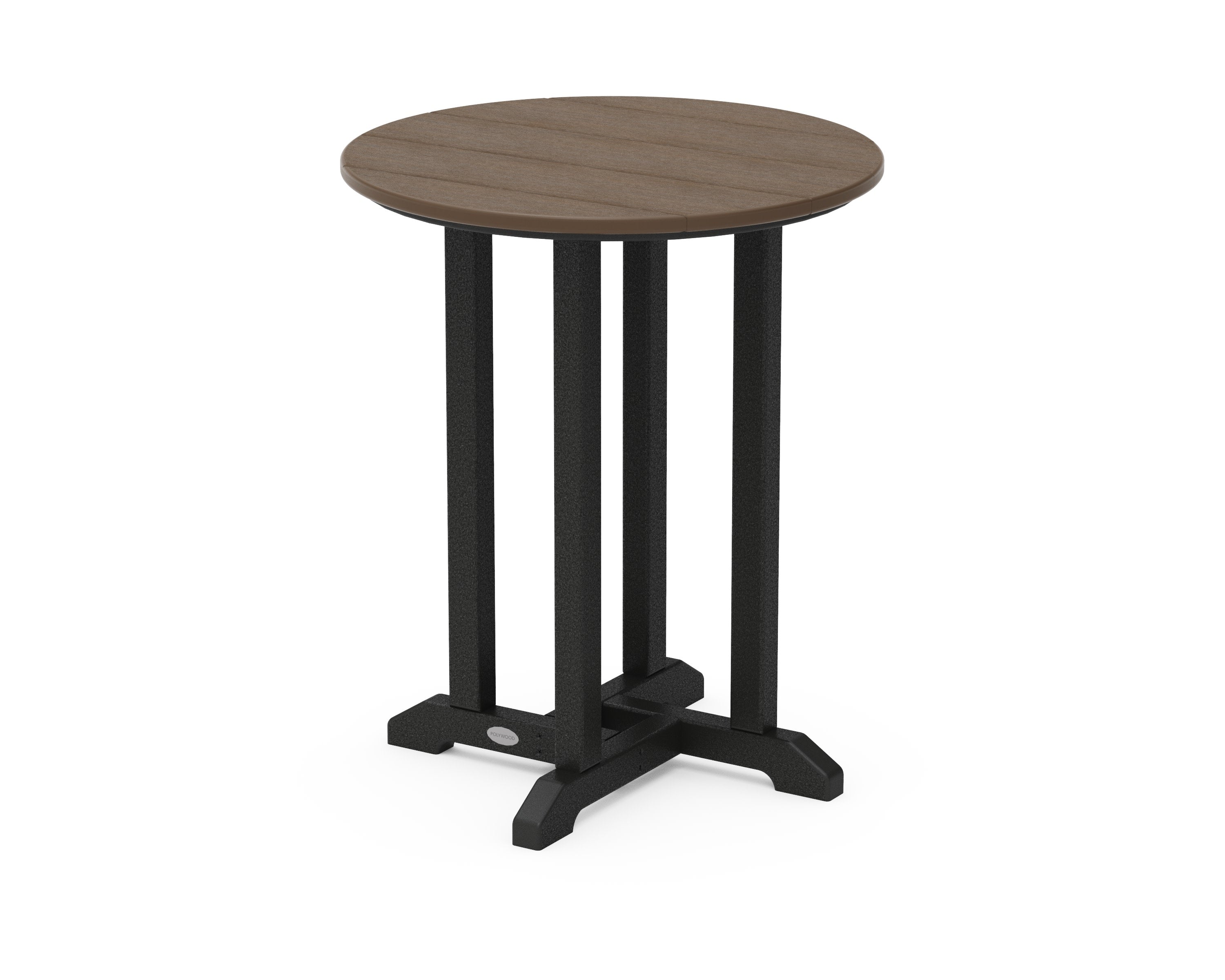 Contempo 24" Round Dining Table in Black / Kona