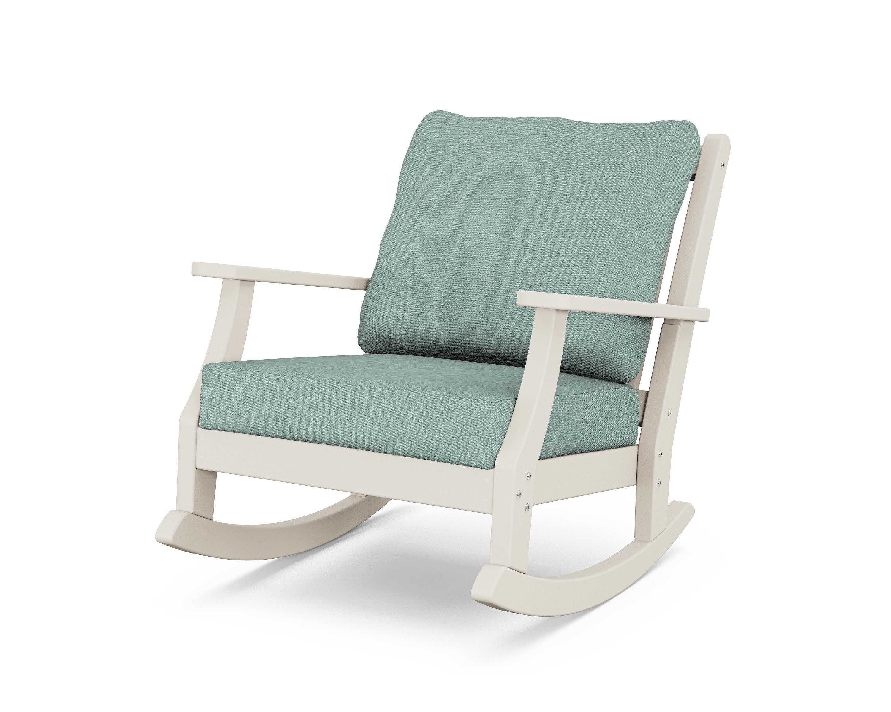 Wovendale Deep Seating Rocking Chair in Sand / Glacier Spa
