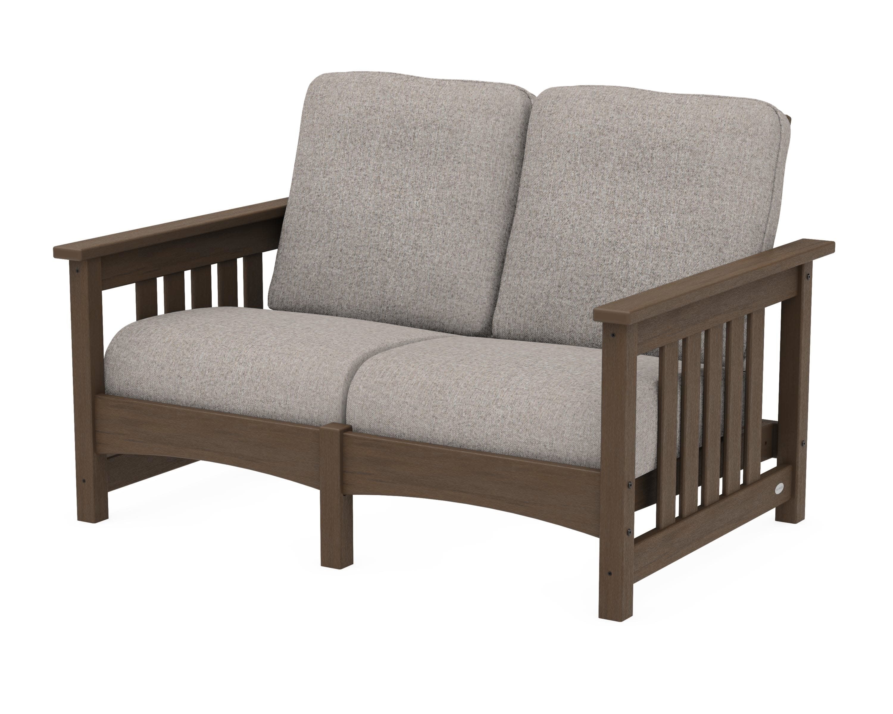 Club Mission Loveseat in Kona / Weathered Tweed