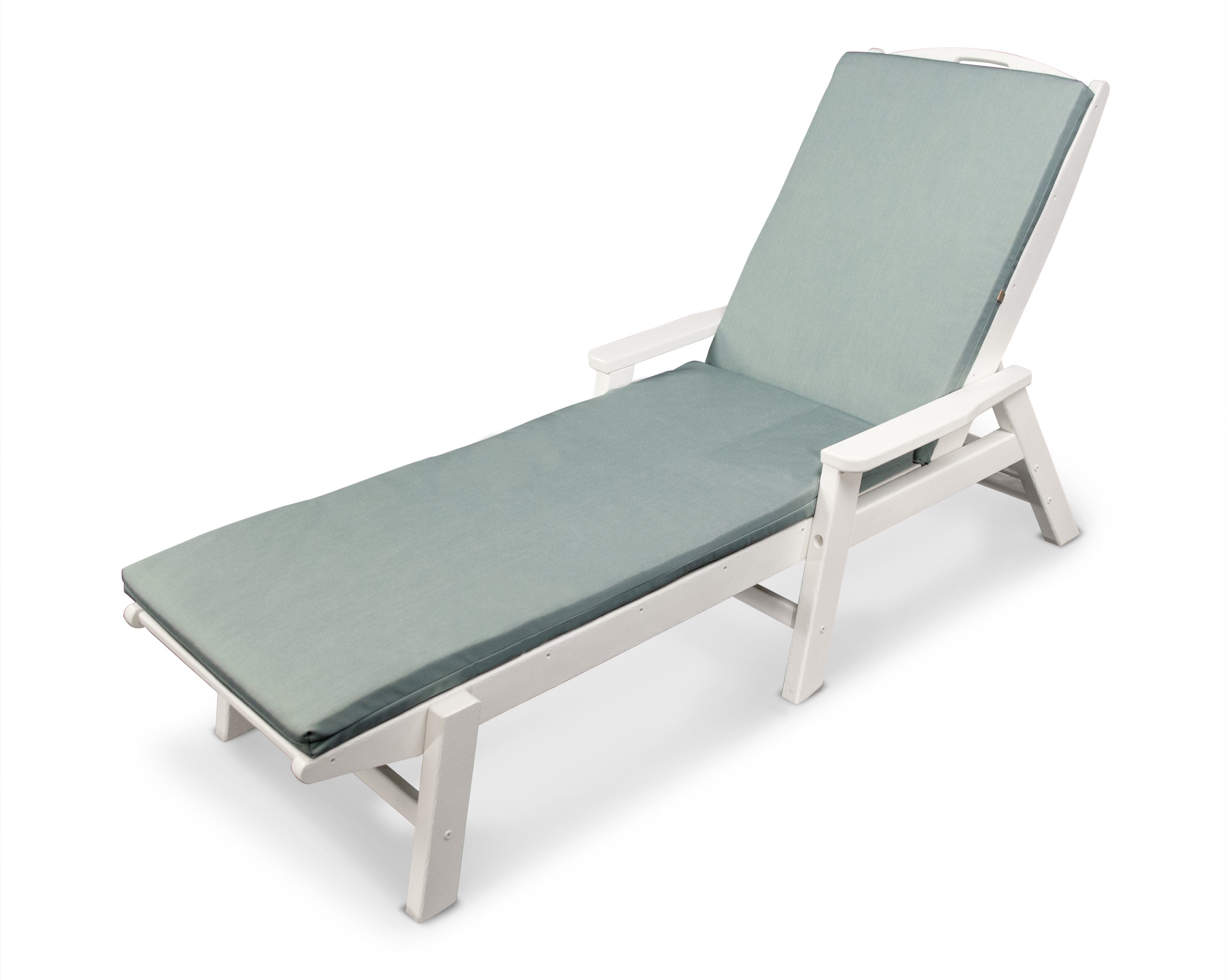Ateeva 72" x 22" Outdoor Chaise Lounge Cushion by POLYWOOD in Spa