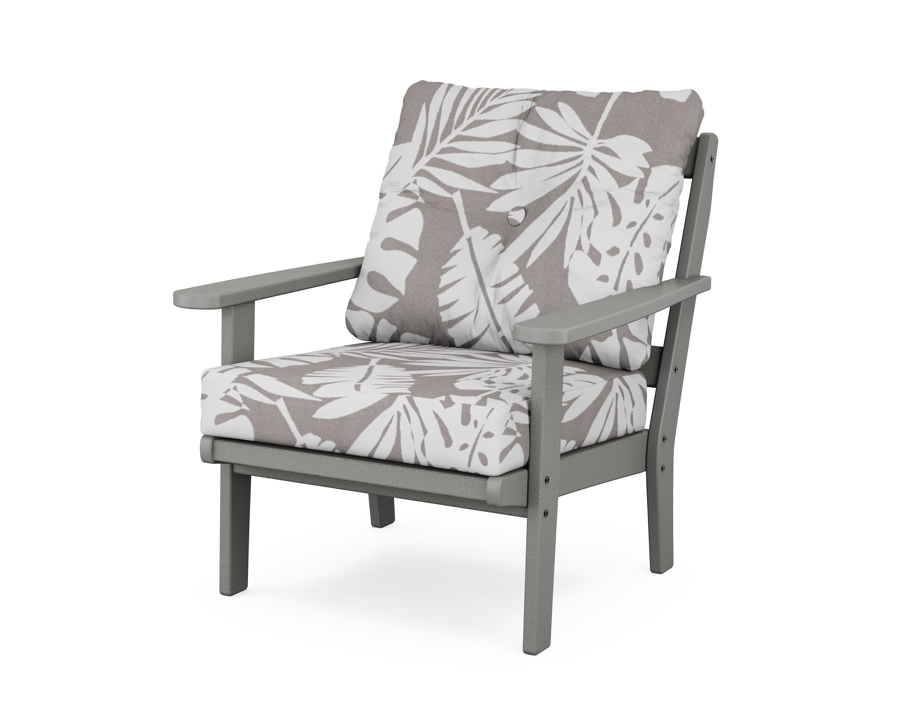 Mission Deep Seating Chair in Slate Grey / Leaf Grey Mist