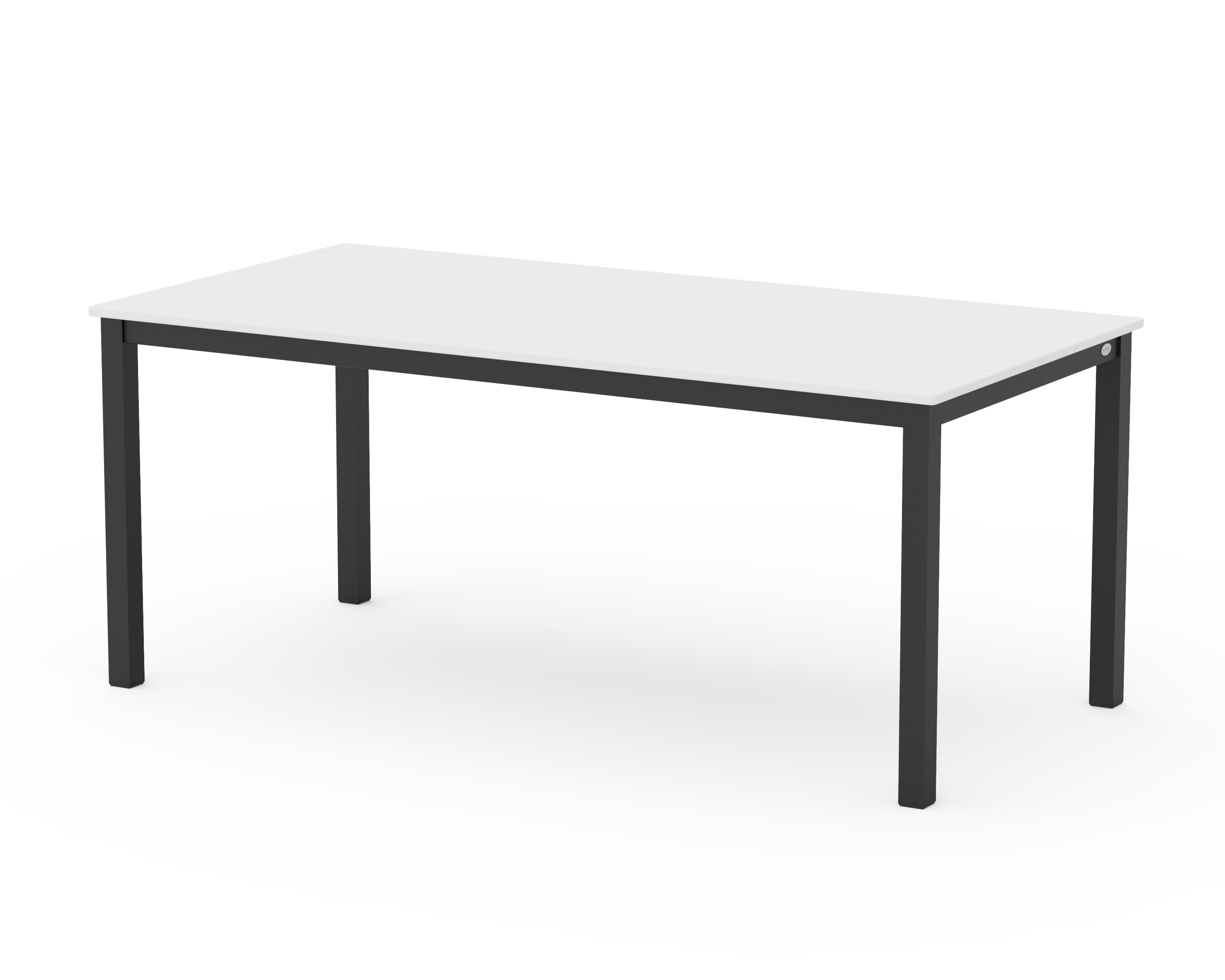 Main Street 36" x 72" Dining Table in Black / White