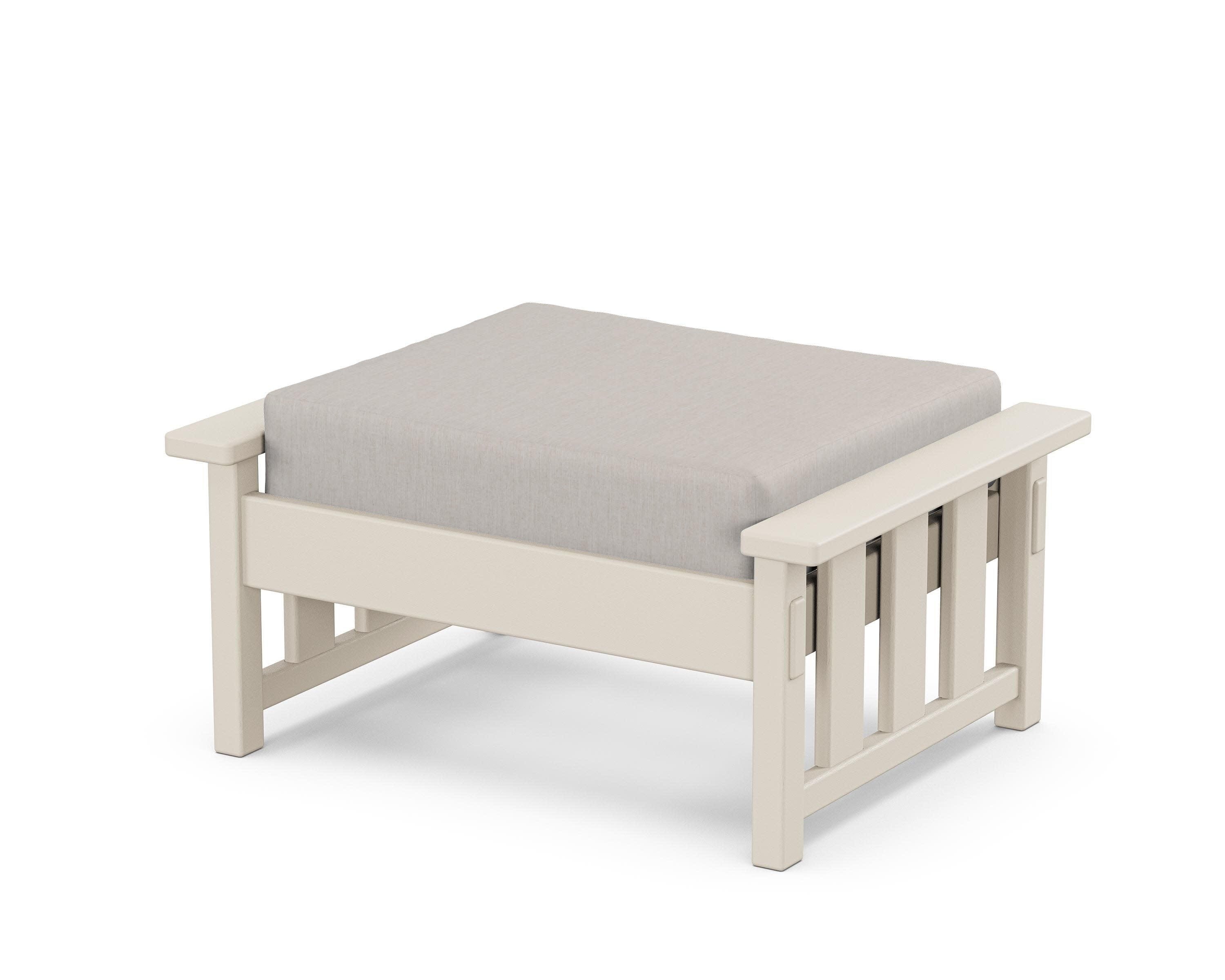 Acadia Deep Seating Ottoman in Sand / Cast Ash