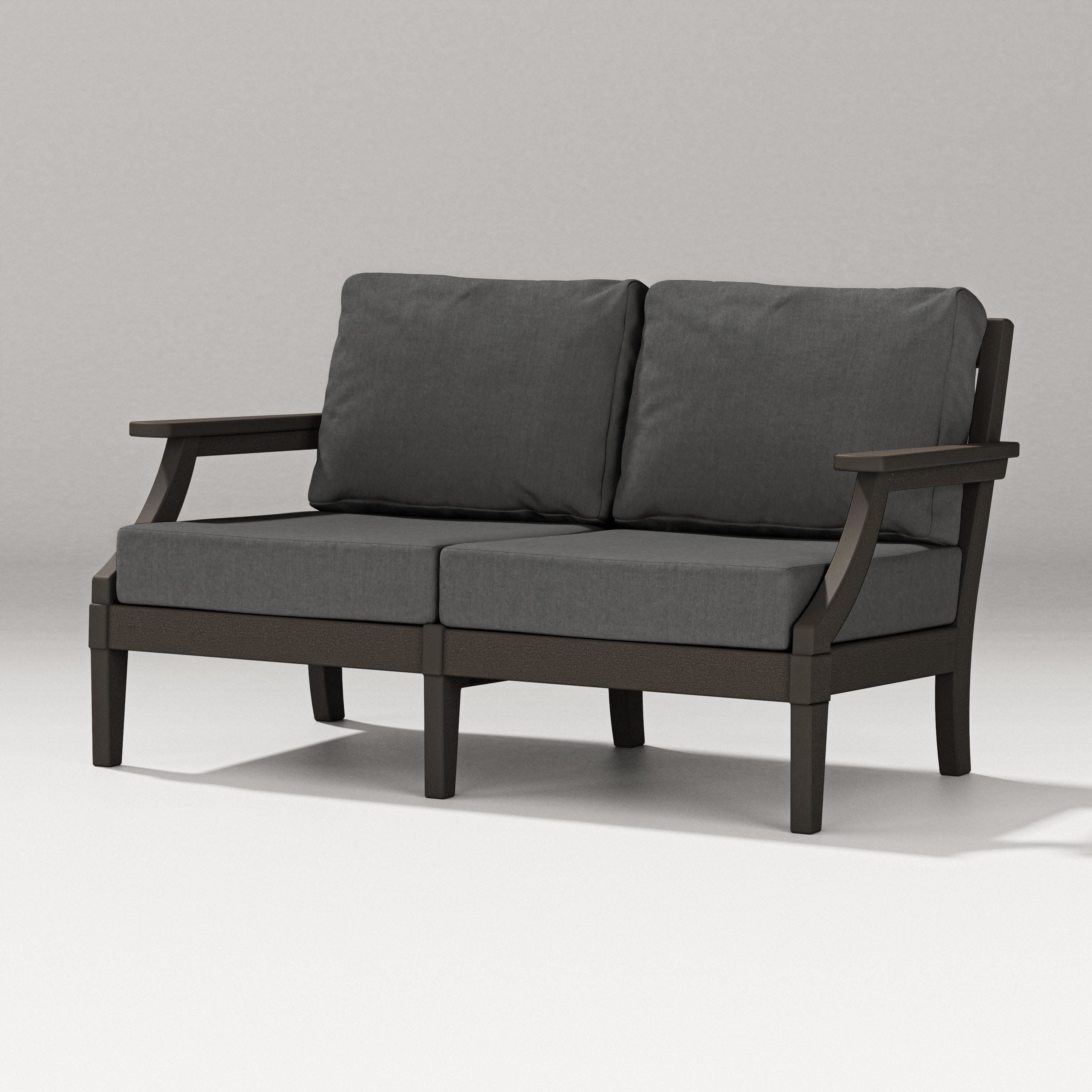 Estate Loveseat in Vintage Coffee / Spectrum Carbon