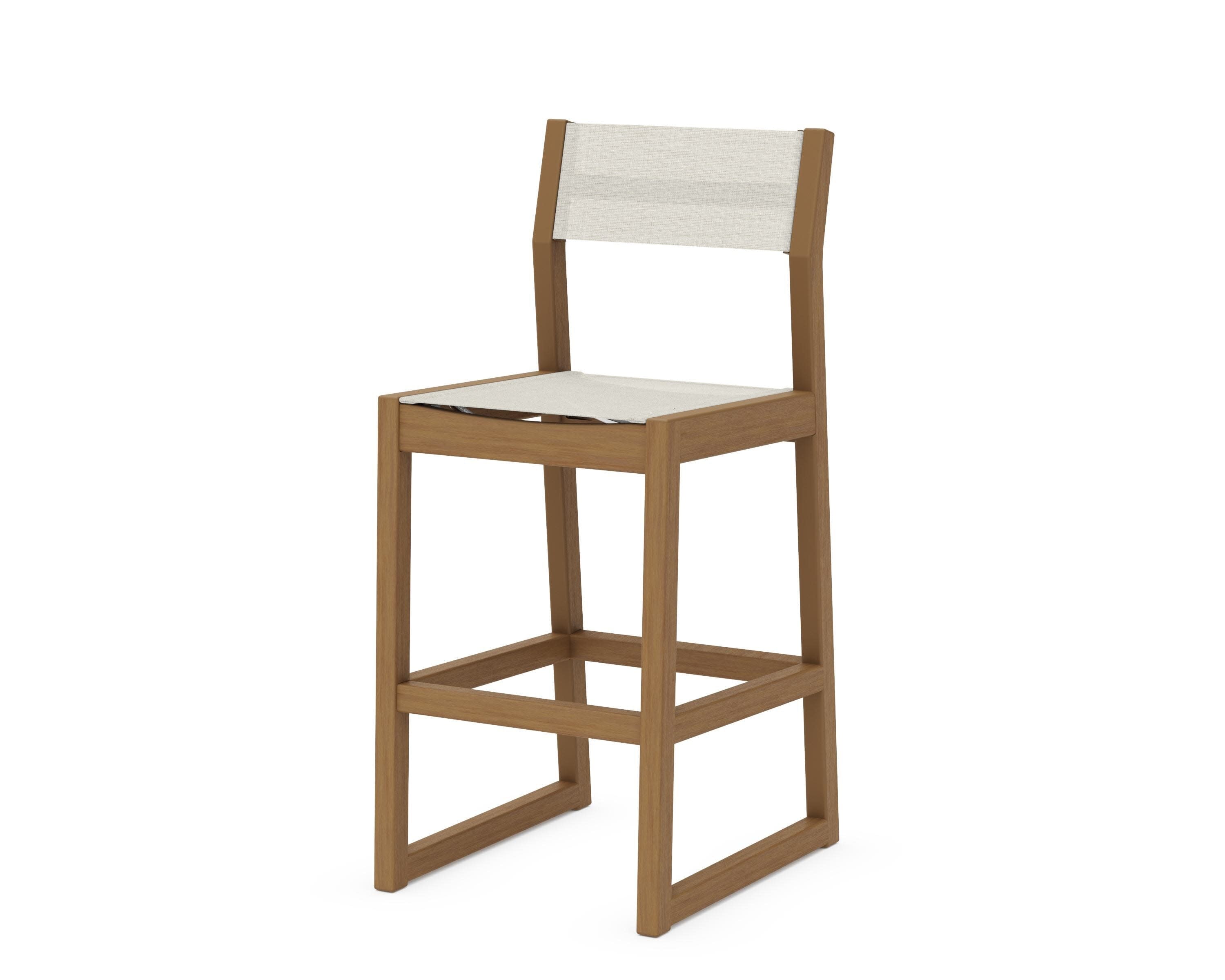 EDGE Sling Bar Side Chair in Natural / Parchment Sling