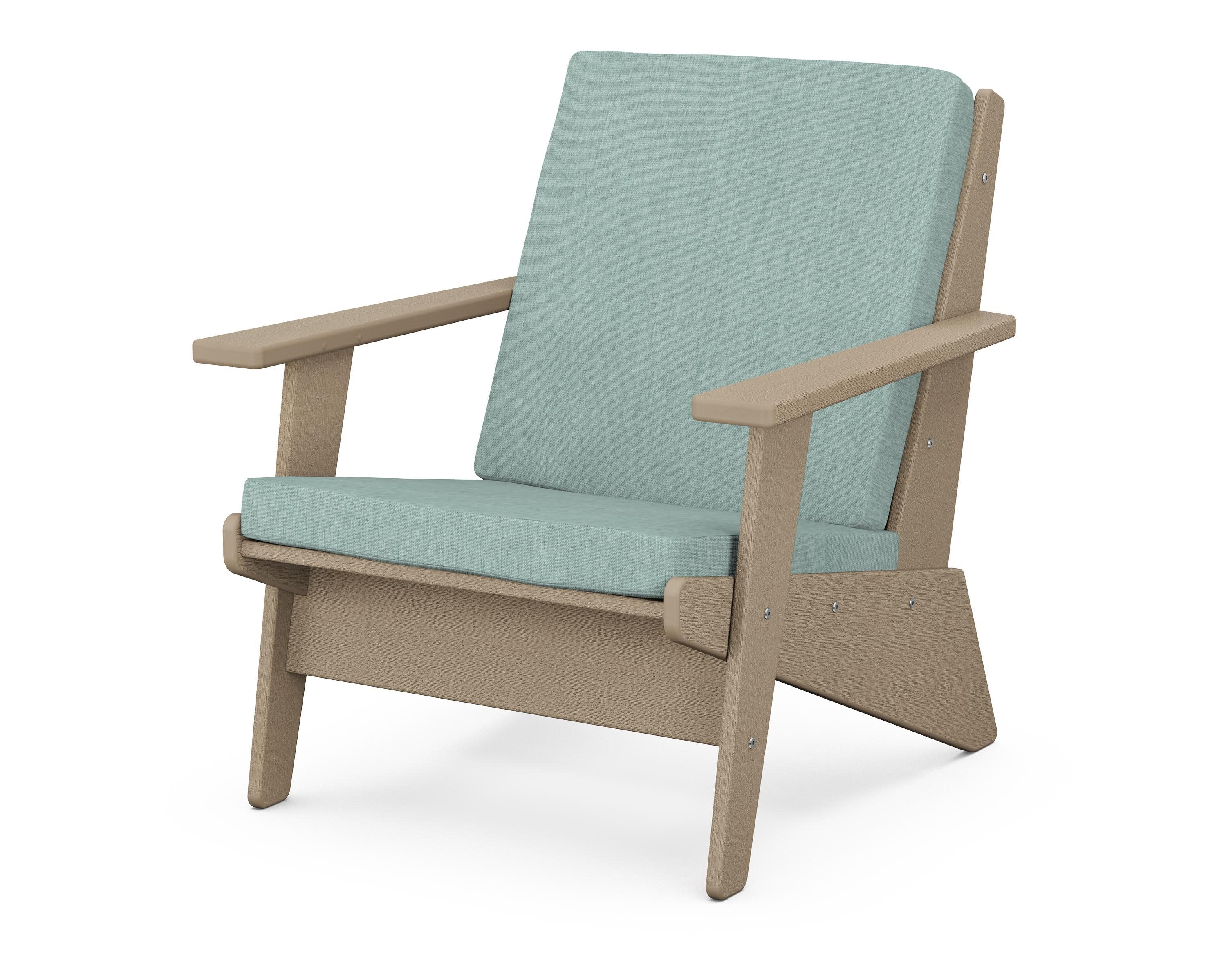 Riviera Modern Lounge Chair in Vintage Sahara / Glacier Spa
