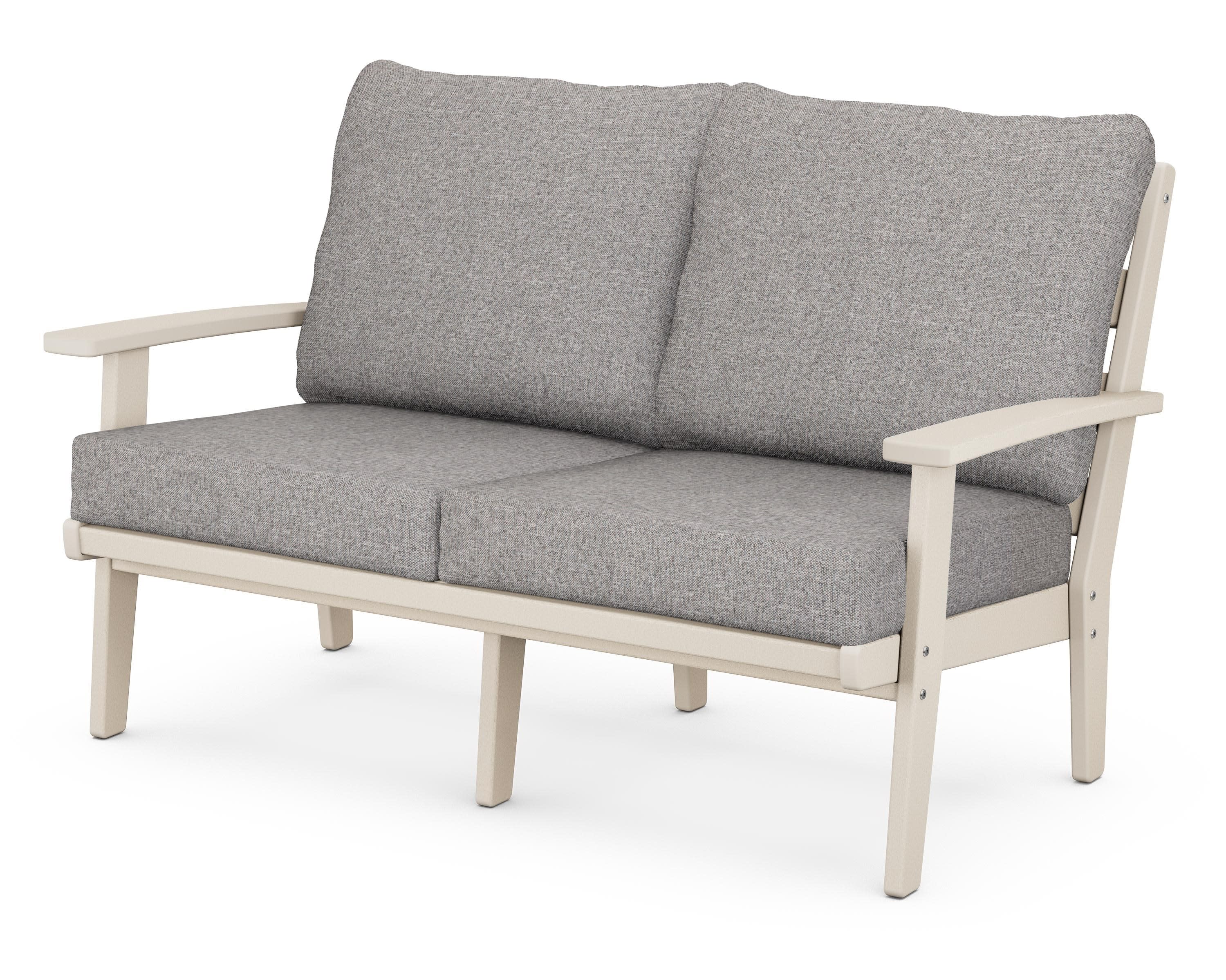 Grant Park Deep Seating Loveseat in Sand / Grey Mist