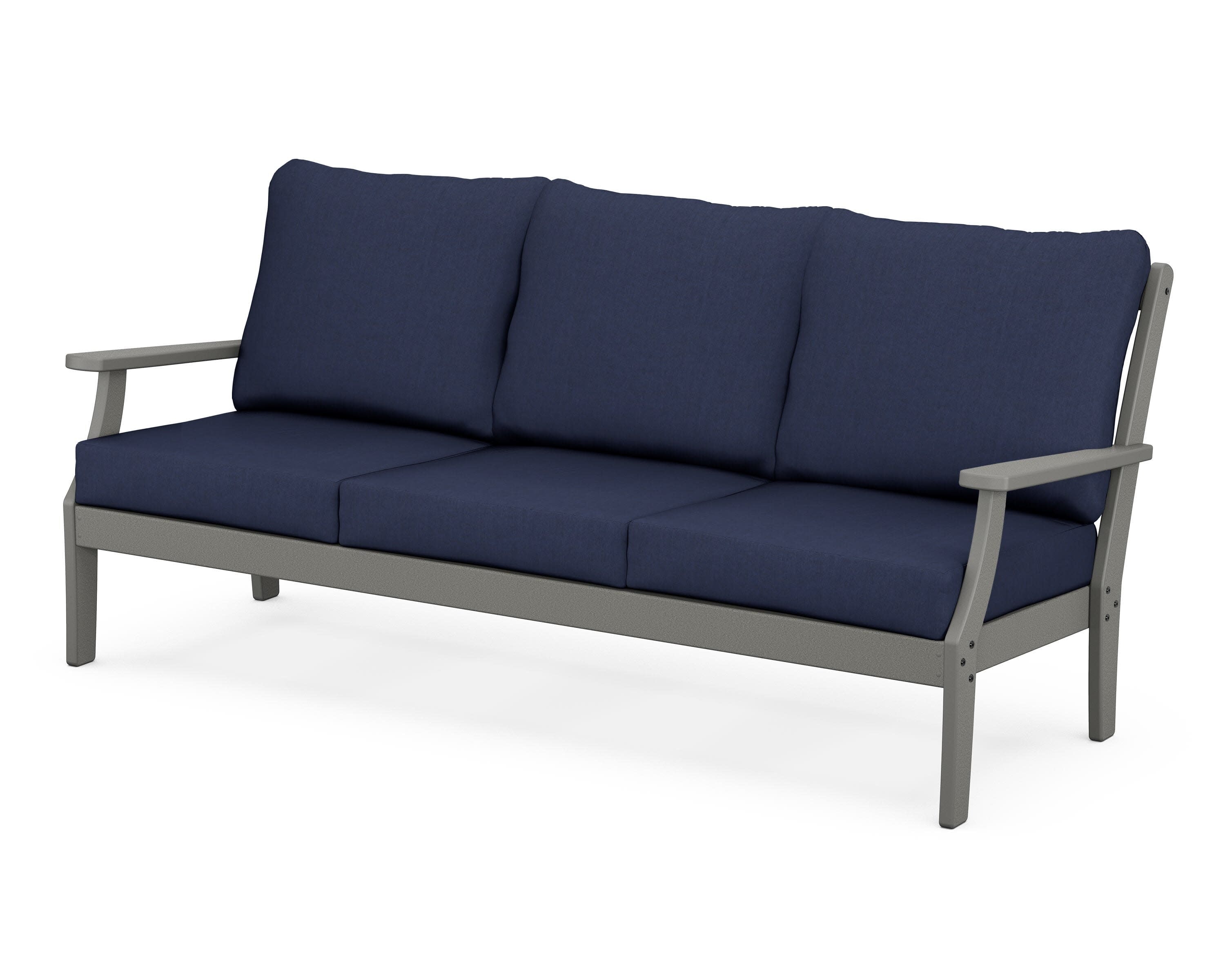 Braxton Deep Seating Sofa in Slate Grey / Spectrum Indigo