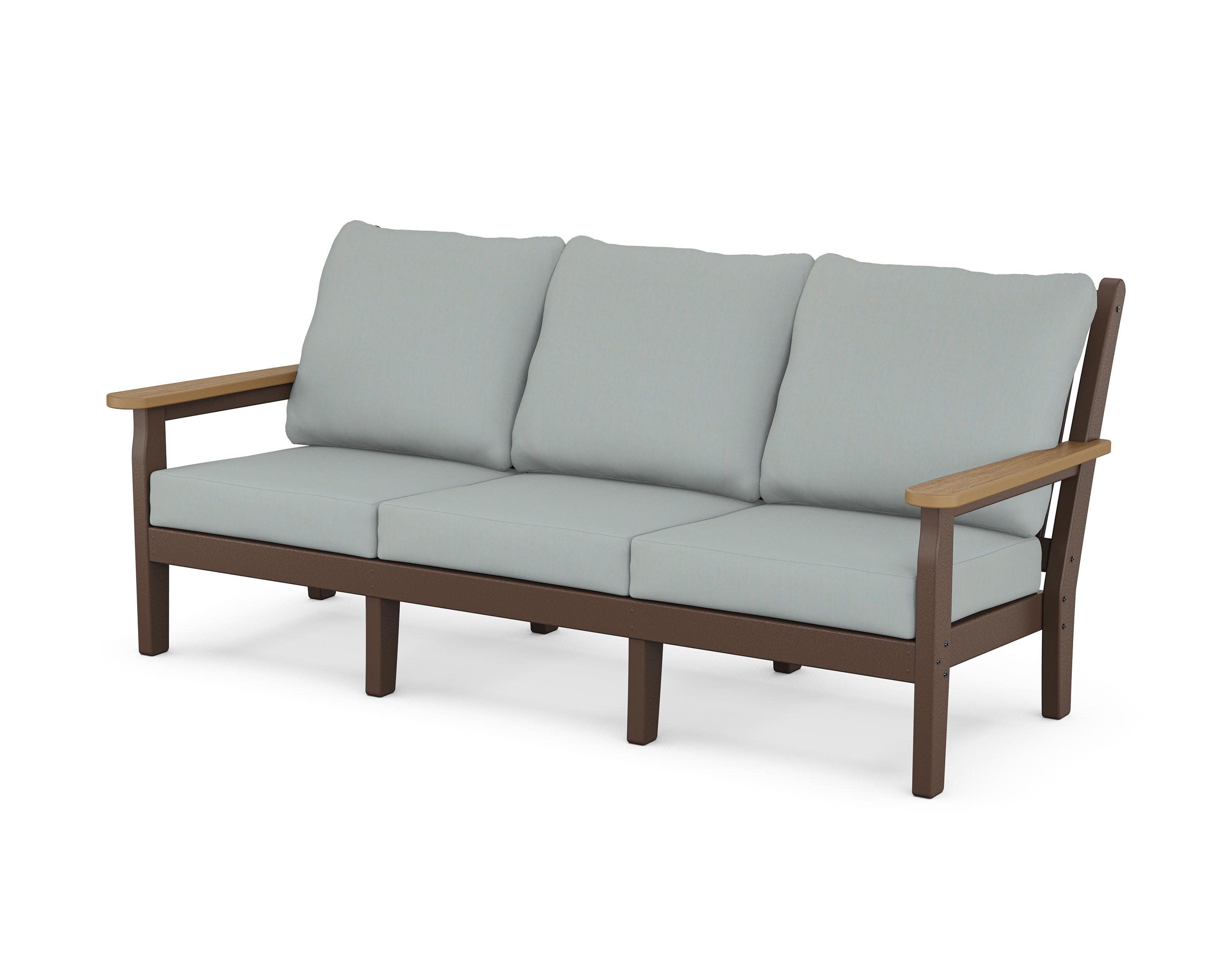 Chippendale Deep Seating Sofa in Mahogany / Natural / Spa