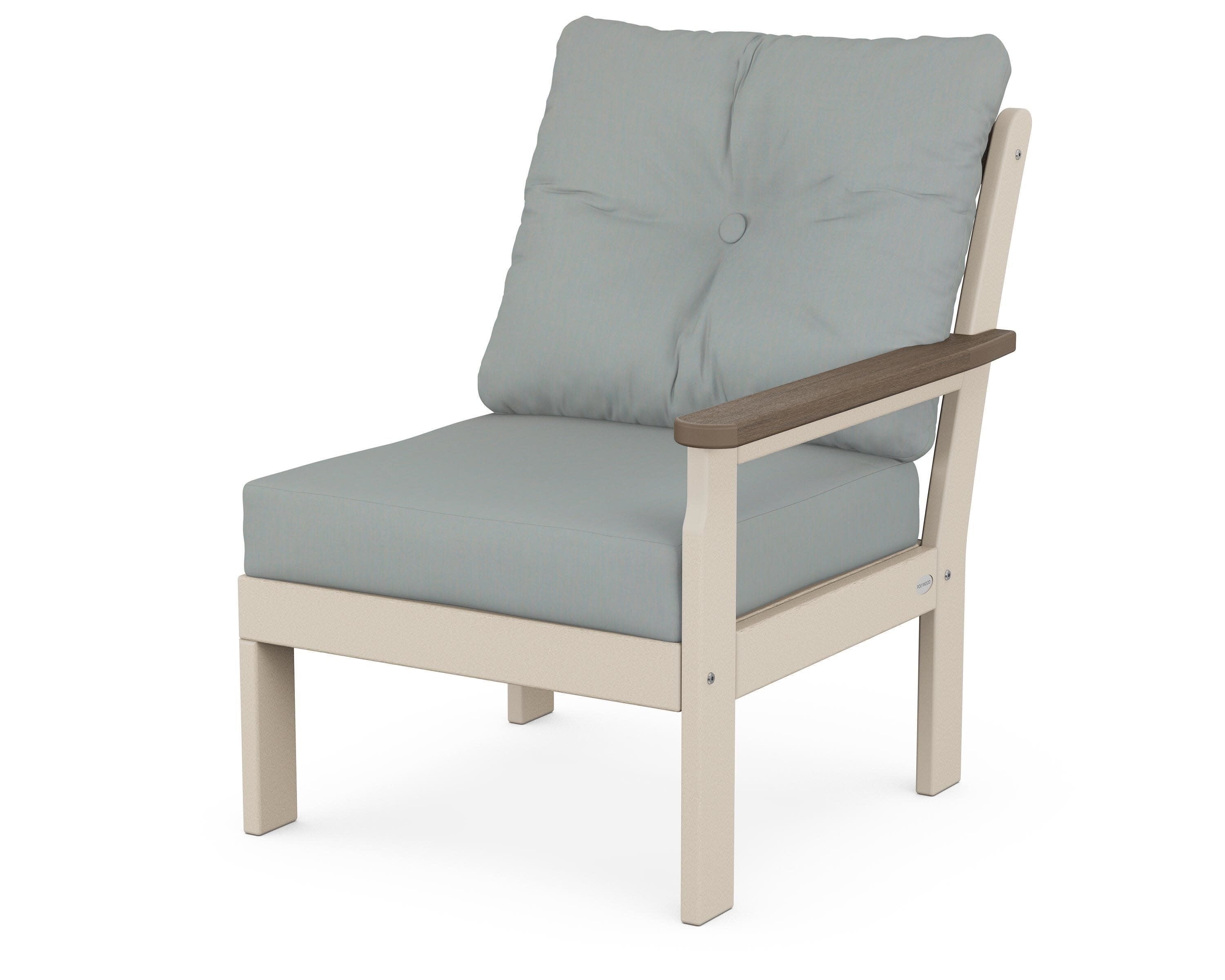 Vineyard Modular Right Arm Chair in Sand / Kona / Spa