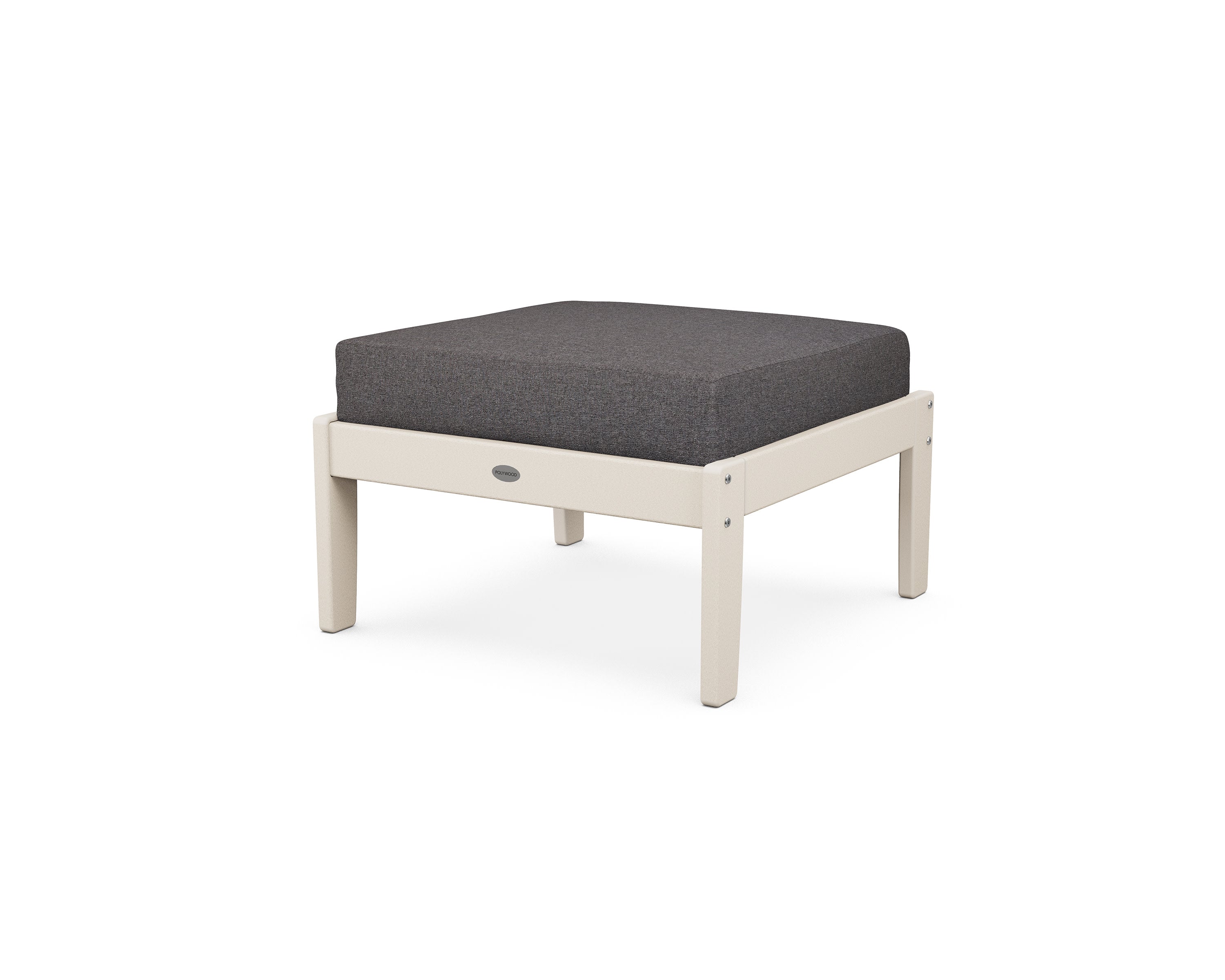 Braxton Deep Seating Ottoman in Sand / Ash Charcoal