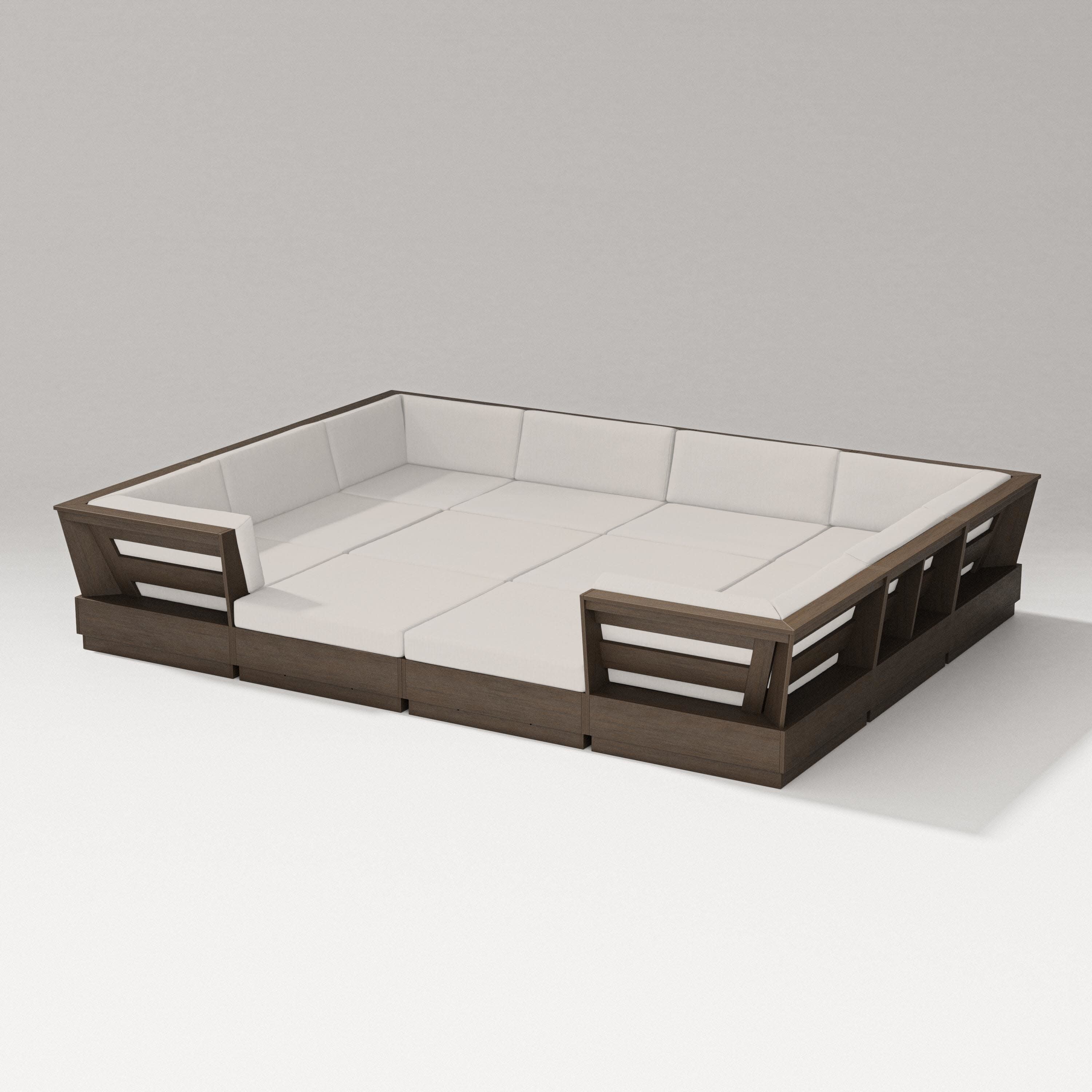 Elevate 12-Piece Pit Sectional in Kona / Cast Ash