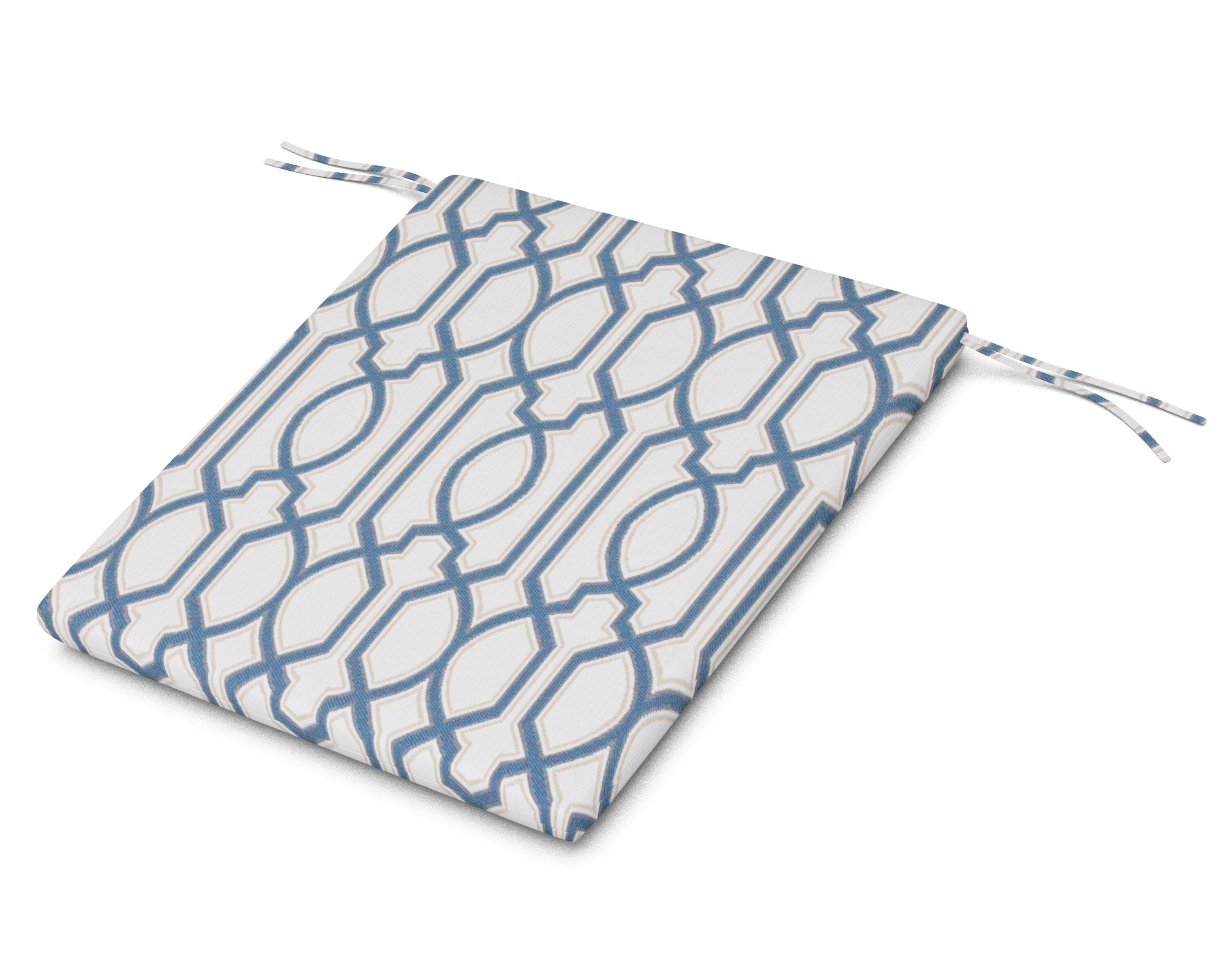 AL100 Seat Pad in Chelsey Trellis Cobalt