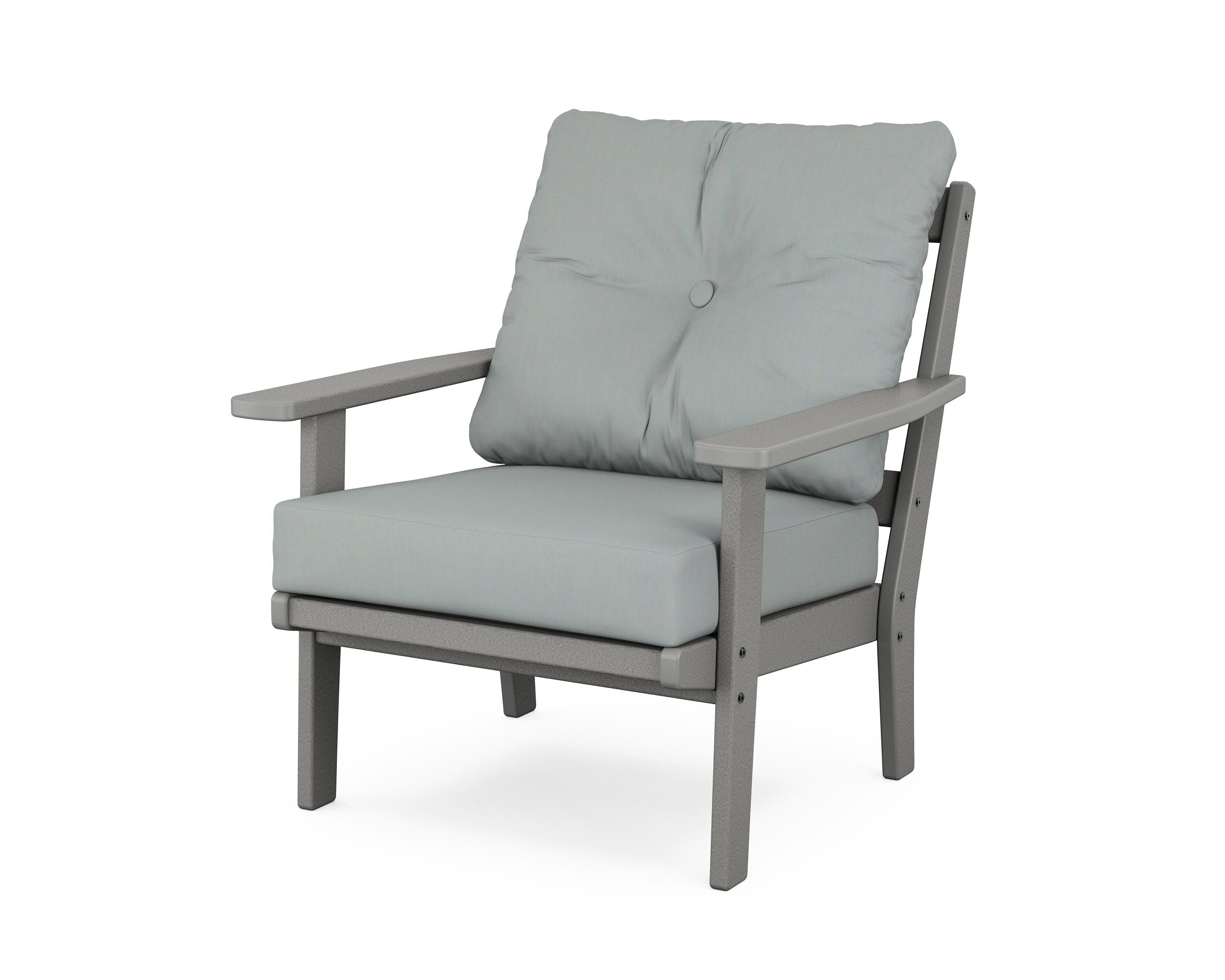 Prairie Deep Seating Chair in Slate Grey / Spa
