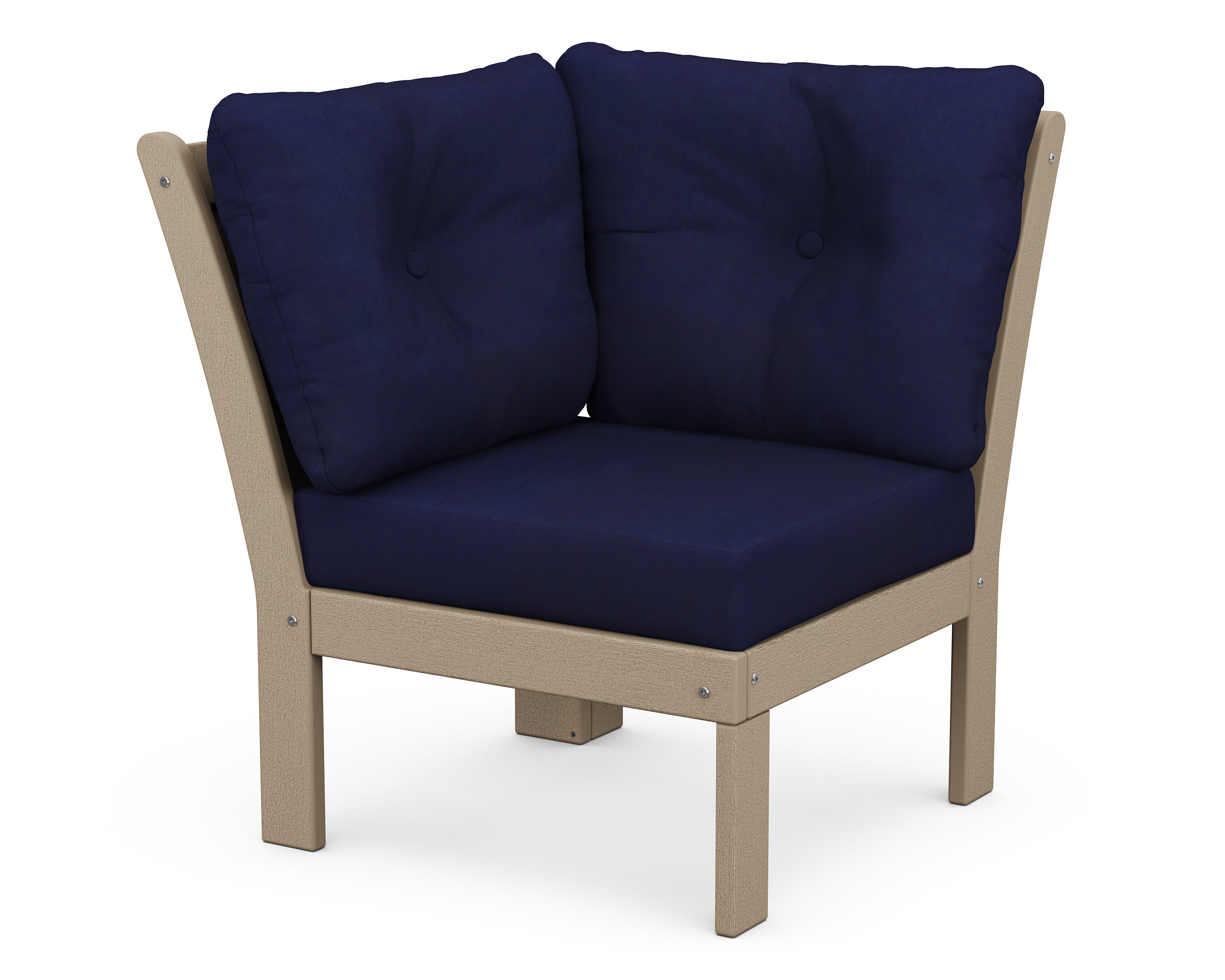 Vineyard Modular Corner Chair in Vintage Sahara / Navy