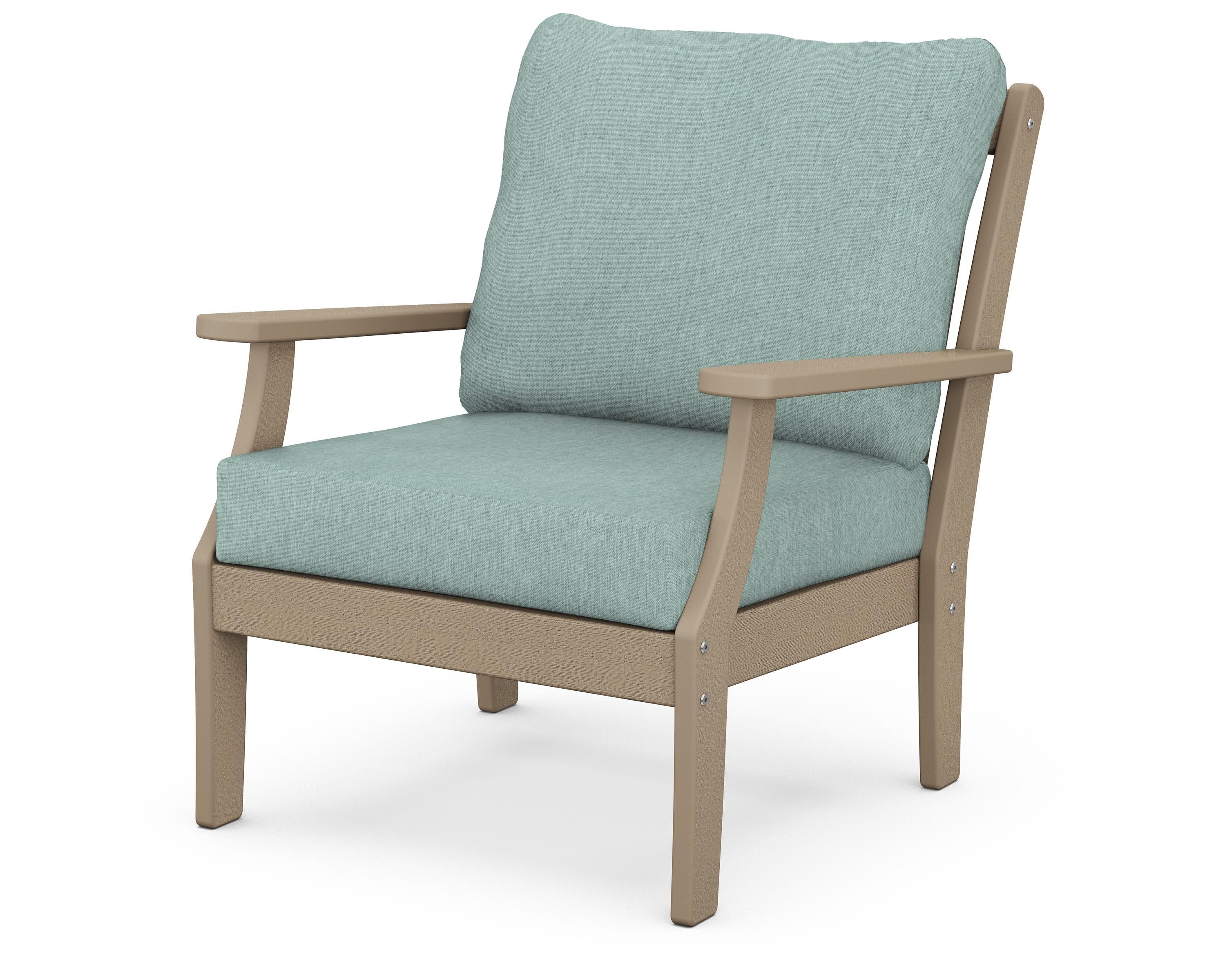 Braxton Deep Seating Chair in Vintage Sahara / Glacier Spa