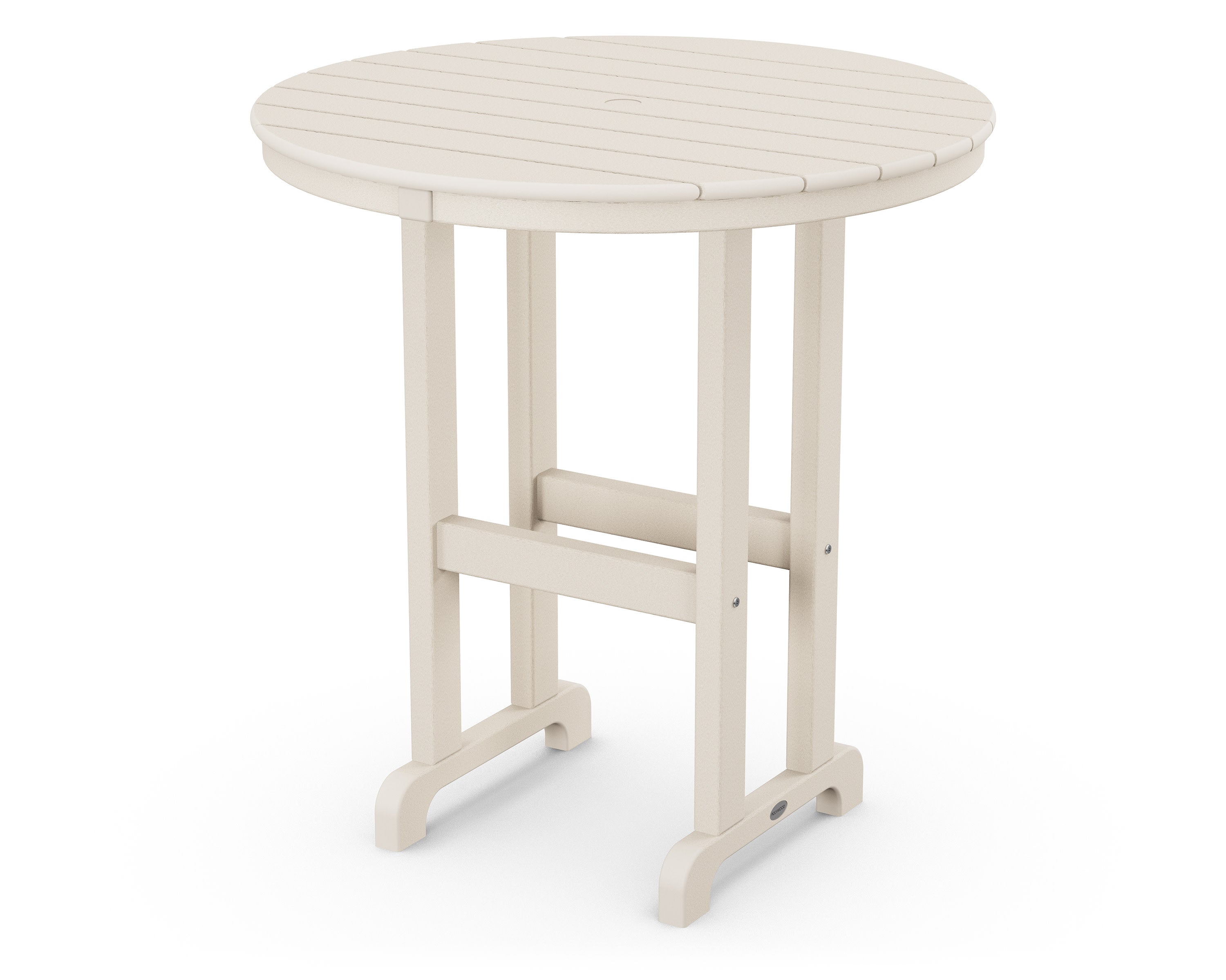 36" Round Farmhouse Counter Table in Sand