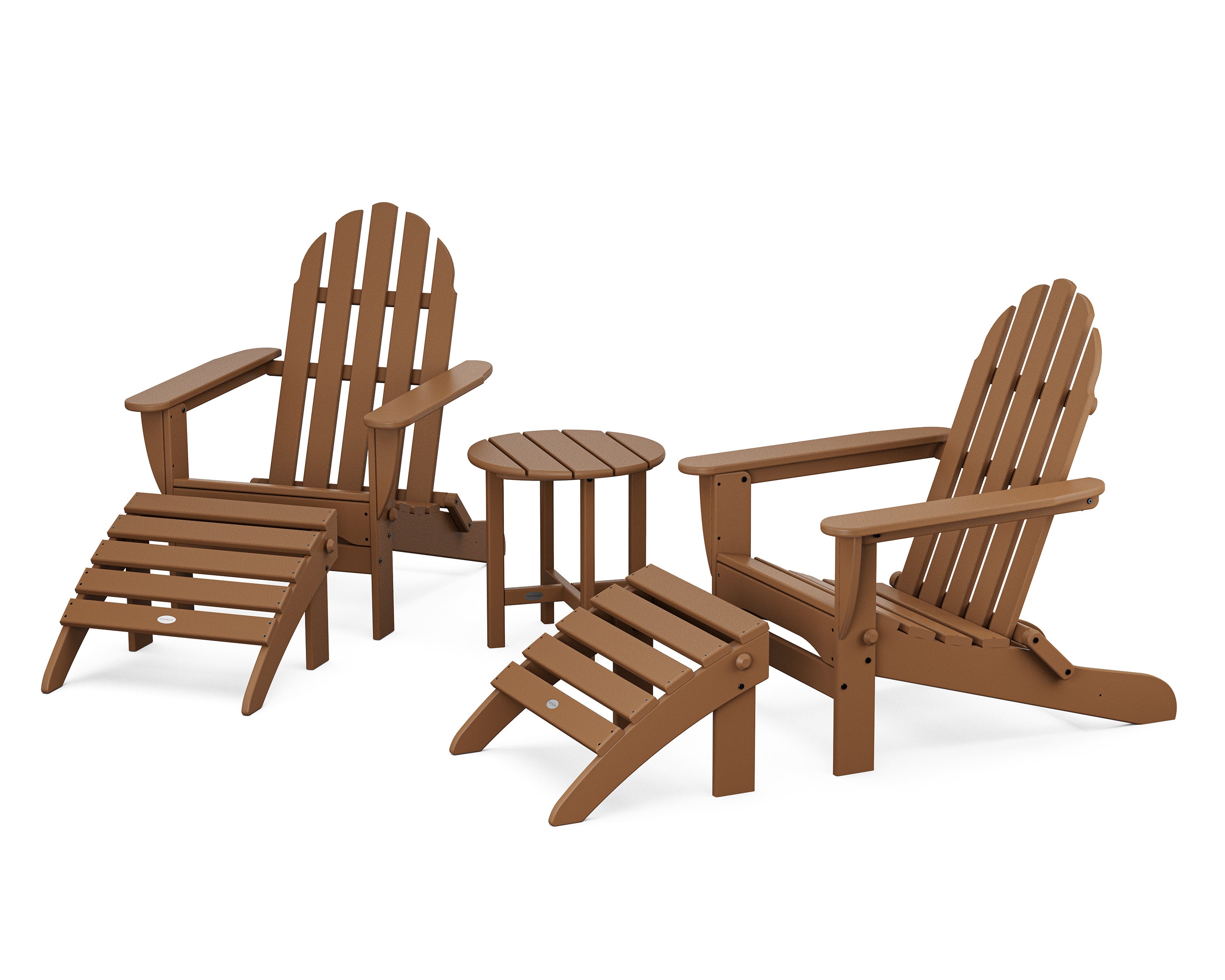 Classic Adirondack 5-Piece Casual Set in Teak