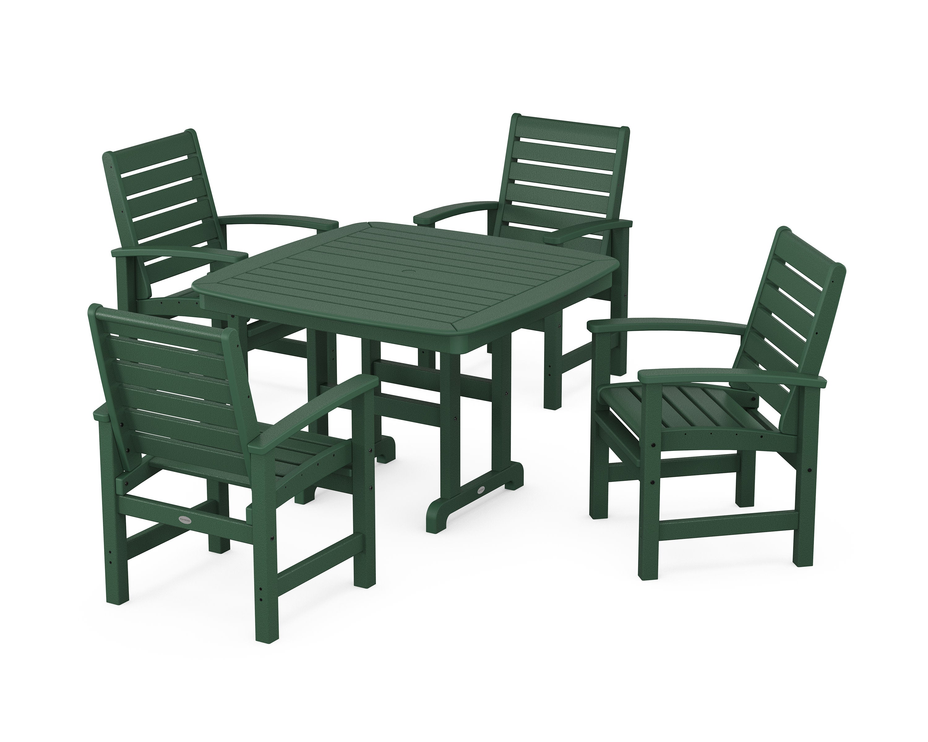 Signature 5-Piece Dining Set in Green