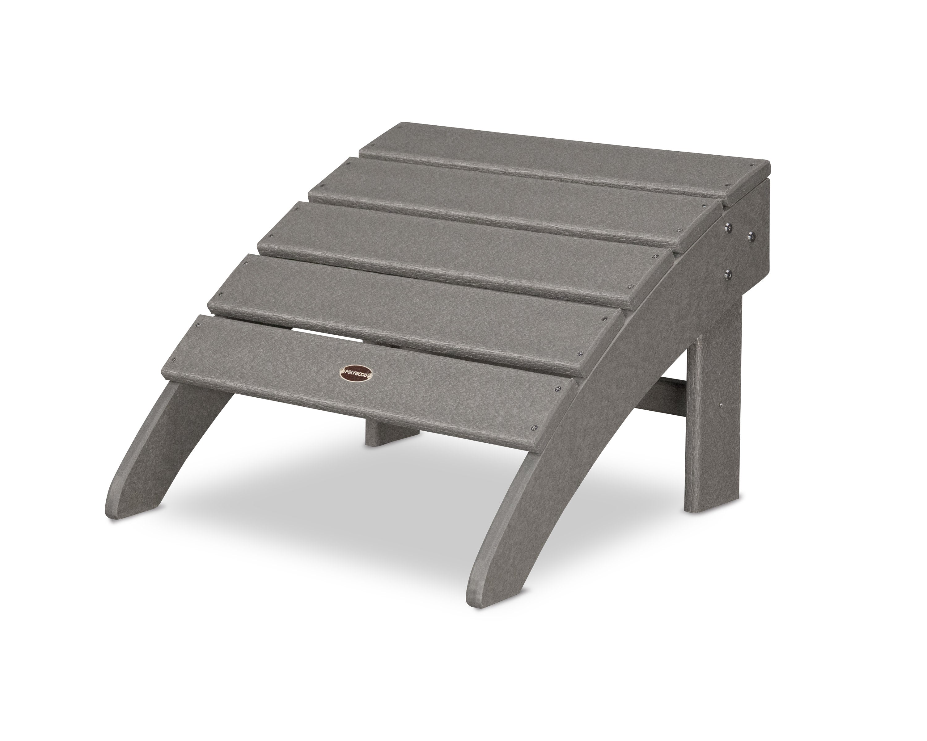 Palm Coast Ottoman in Slate Grey