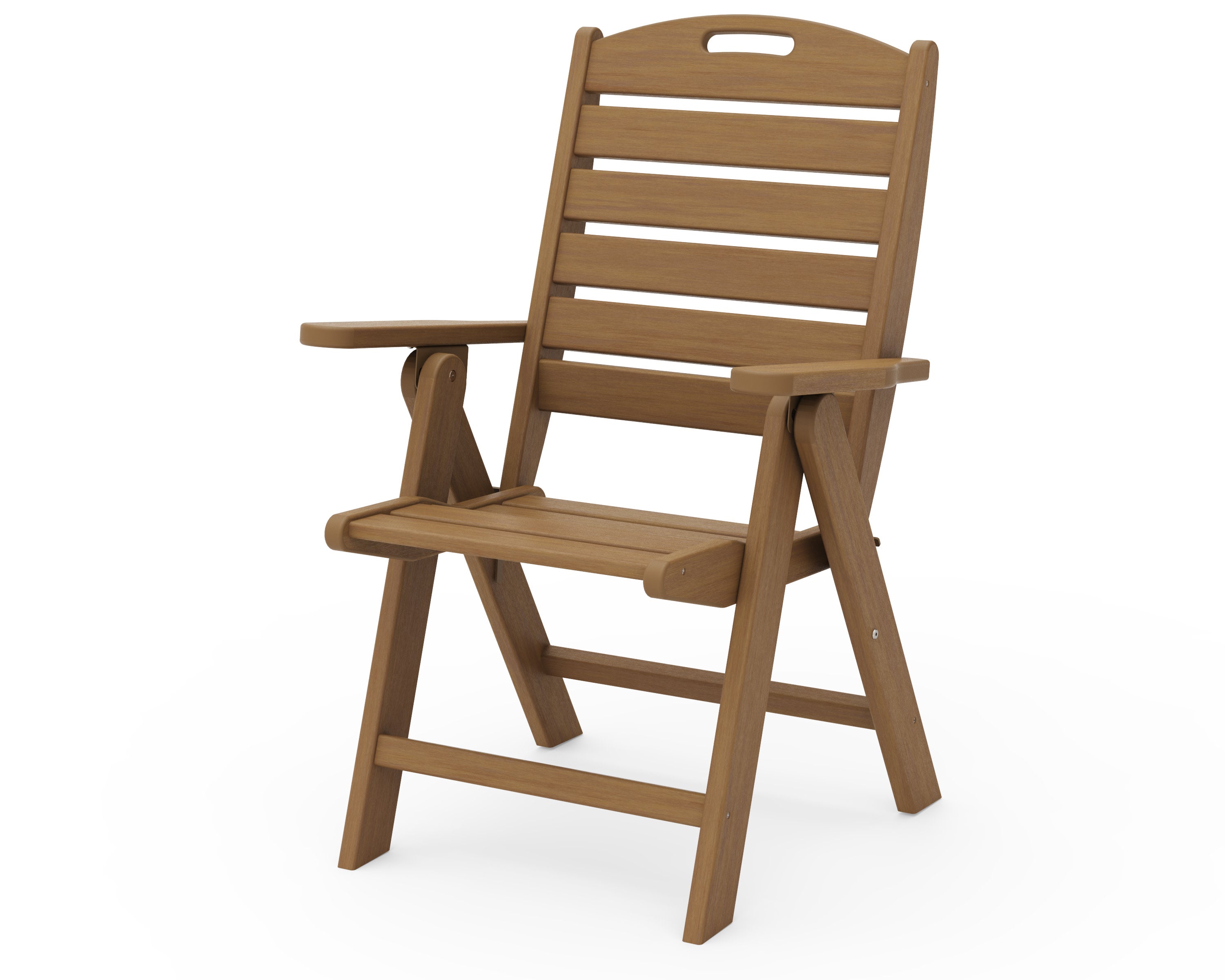 Nautical Folding Highback Chair in Natural