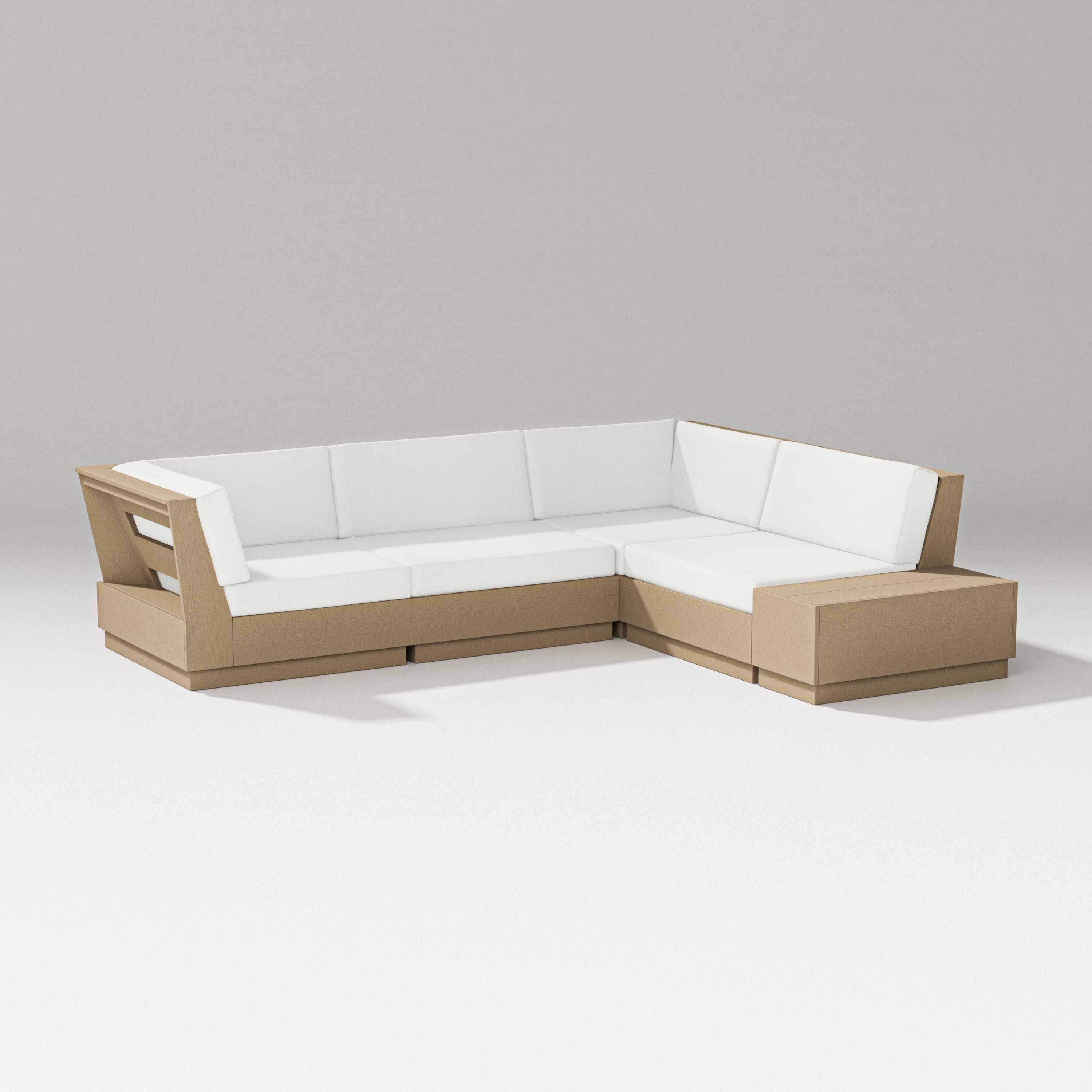 Elevate Corner Sectional in Vintage Sahara / Natural Linen