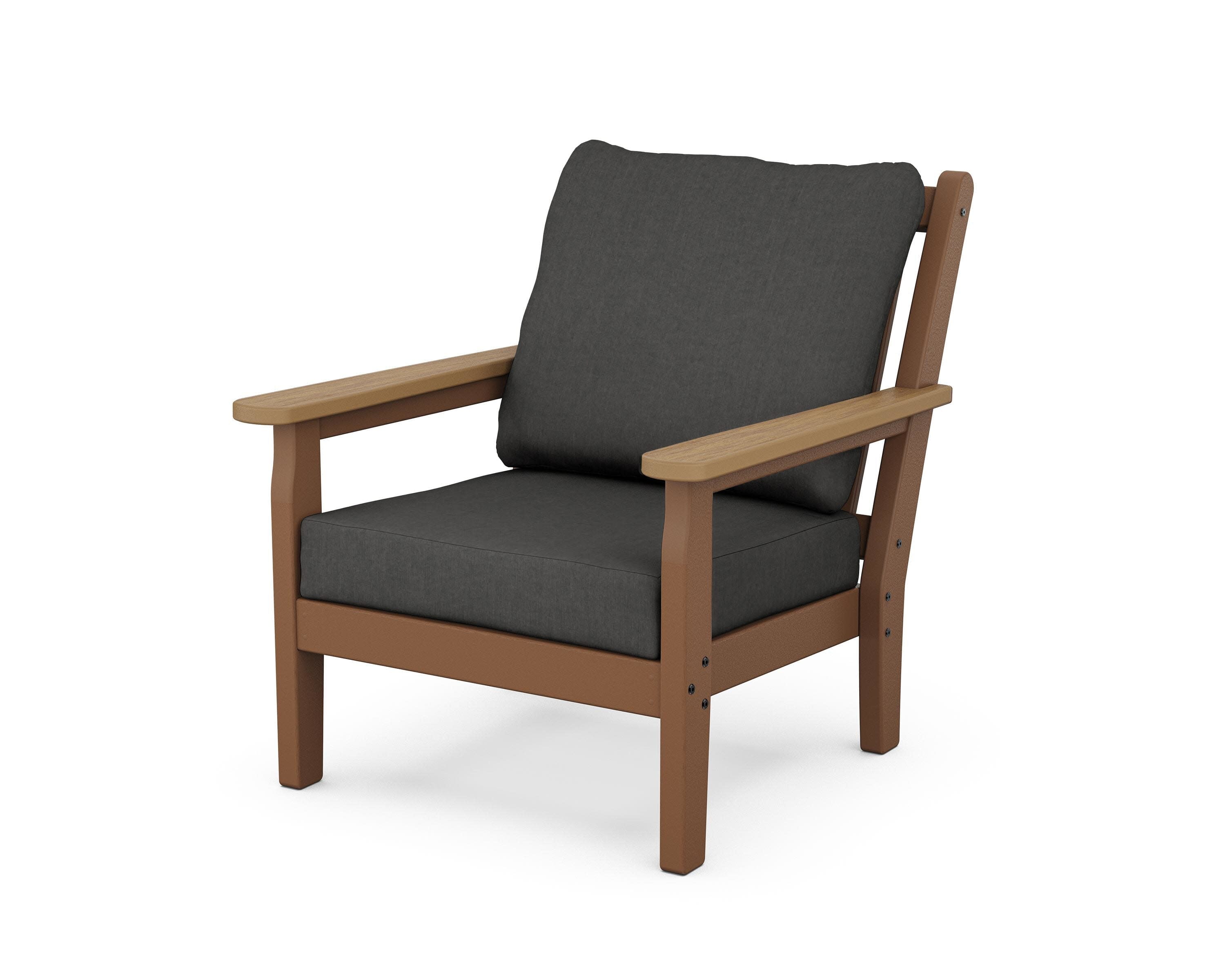 Chippendale Deep Seating Chair in Teak / Natural / Spectrum Carbon