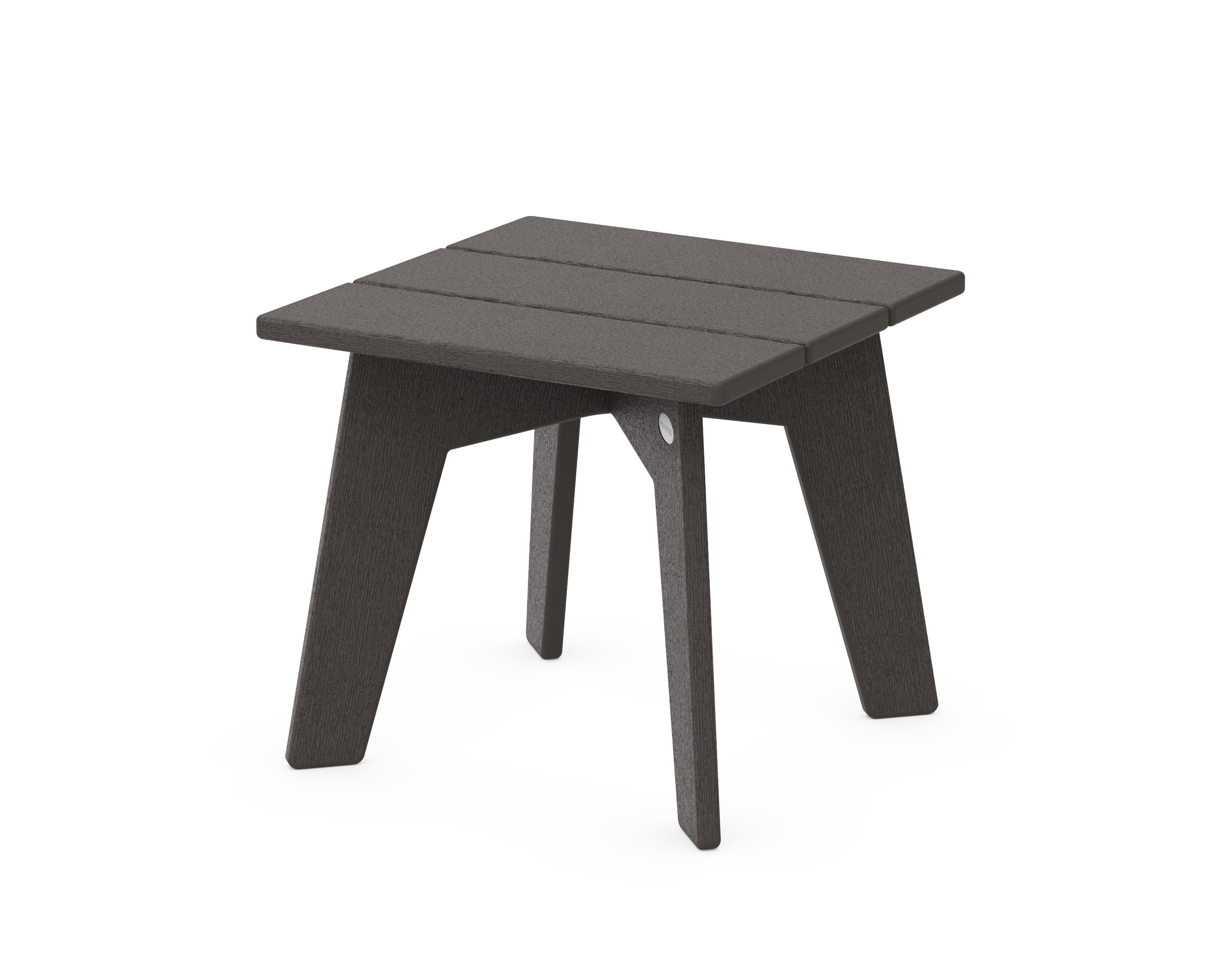 Riviera Modern Side Table in Vintage Coffee