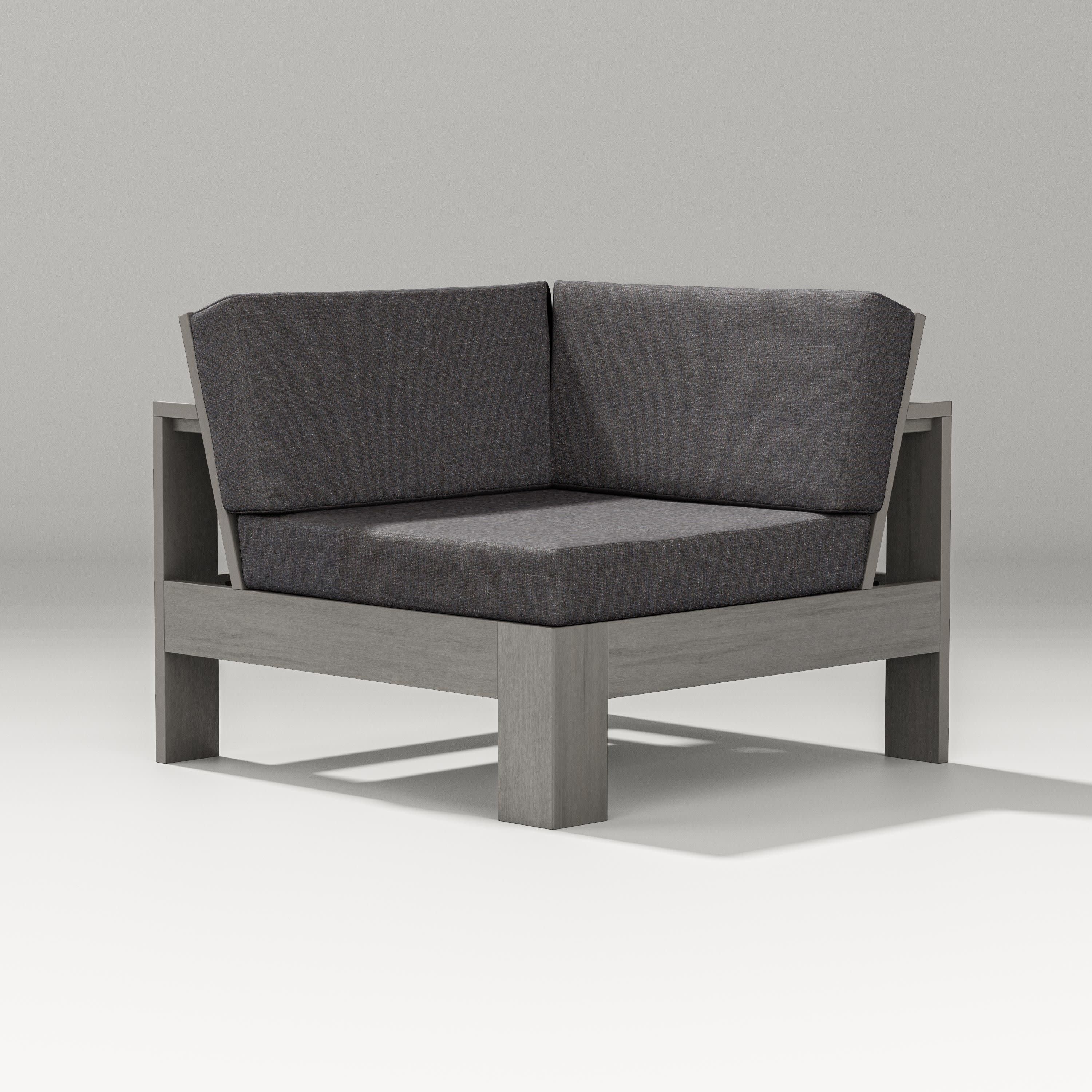 Latitude Modular Corner Chair in Driftwood / Ash Charcoal