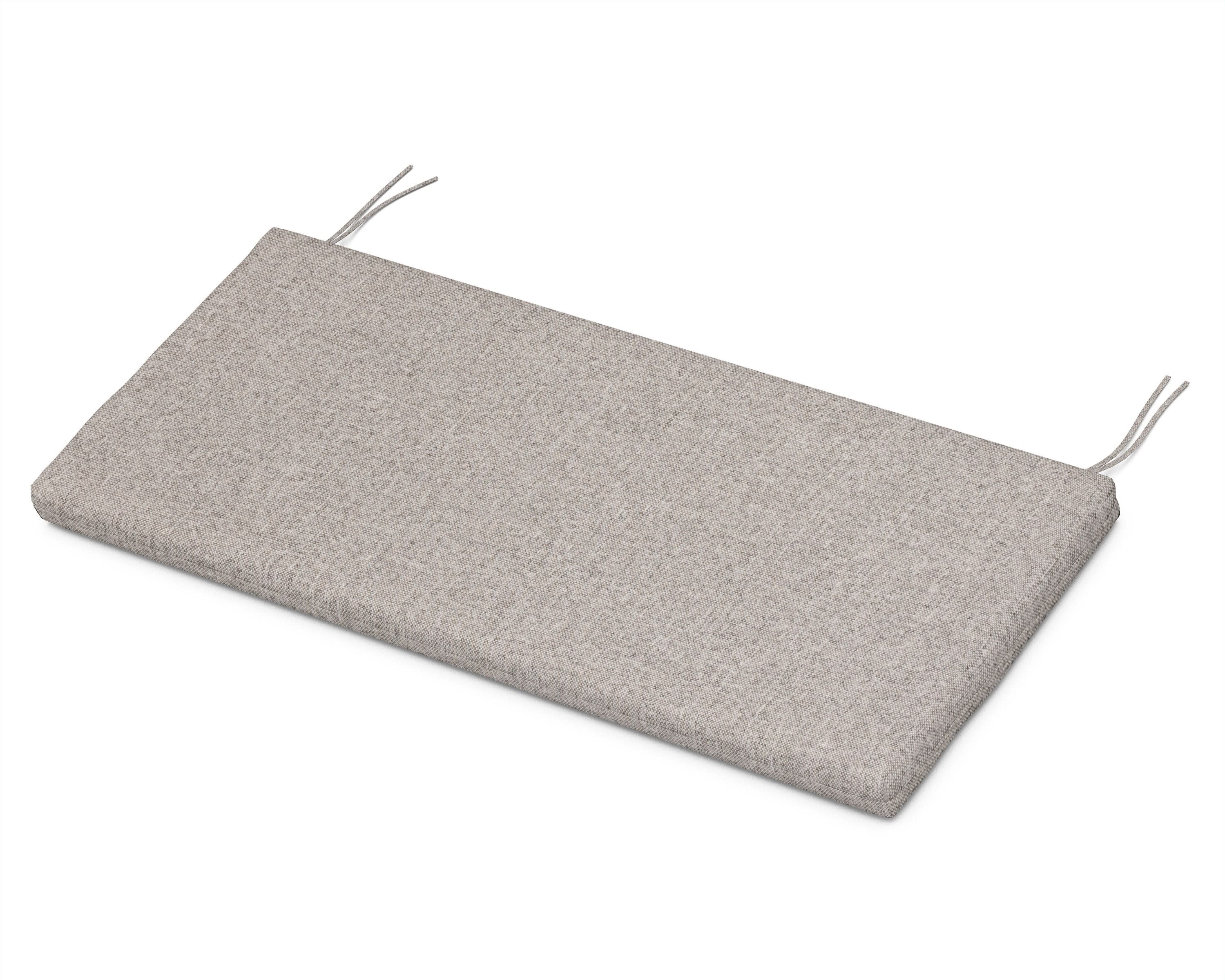 Bench Seat Cushion - 17"D x 40.5"W x 2.5"H in Weathered Tweed