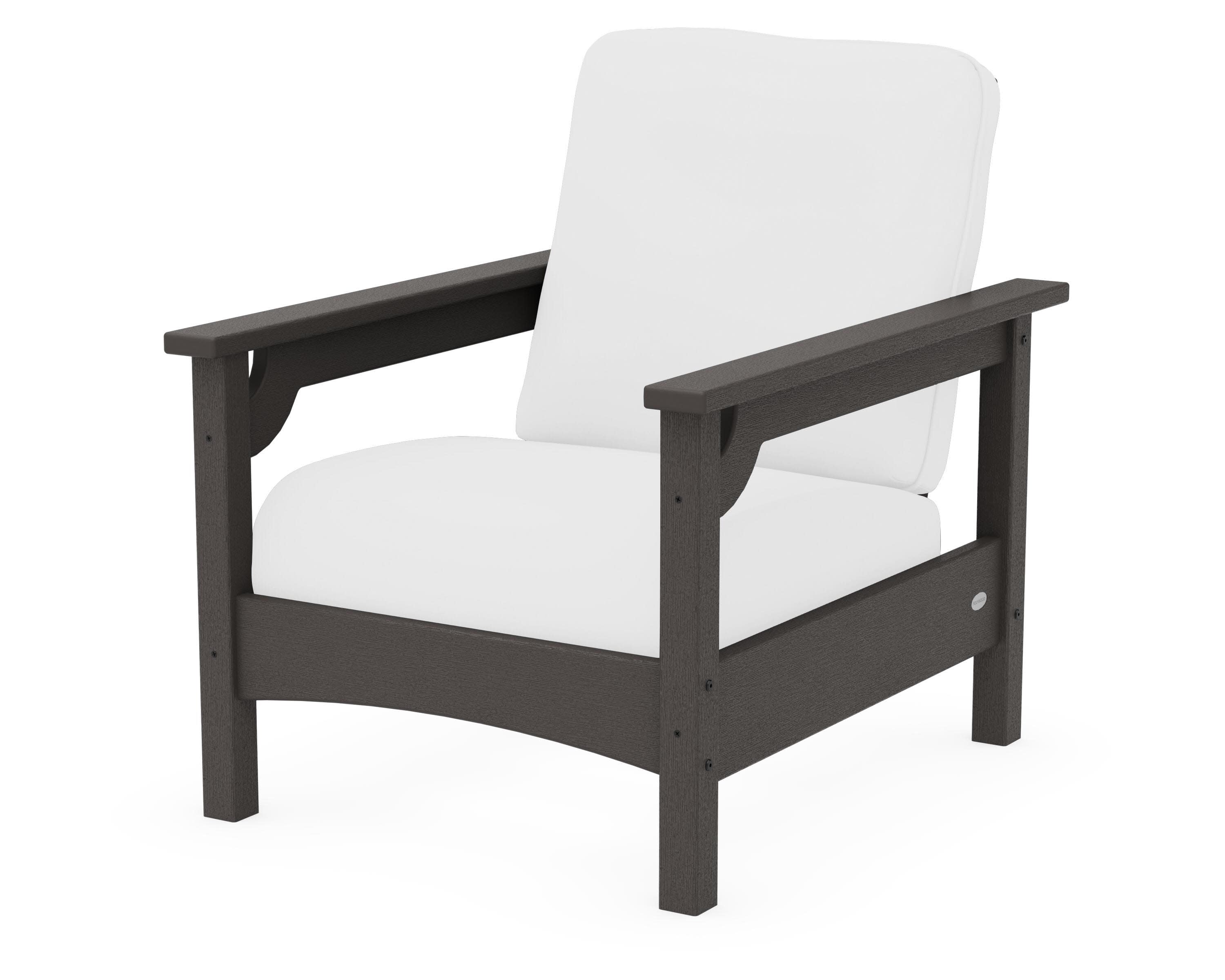 Club Chair in Vintage Coffee / Natural