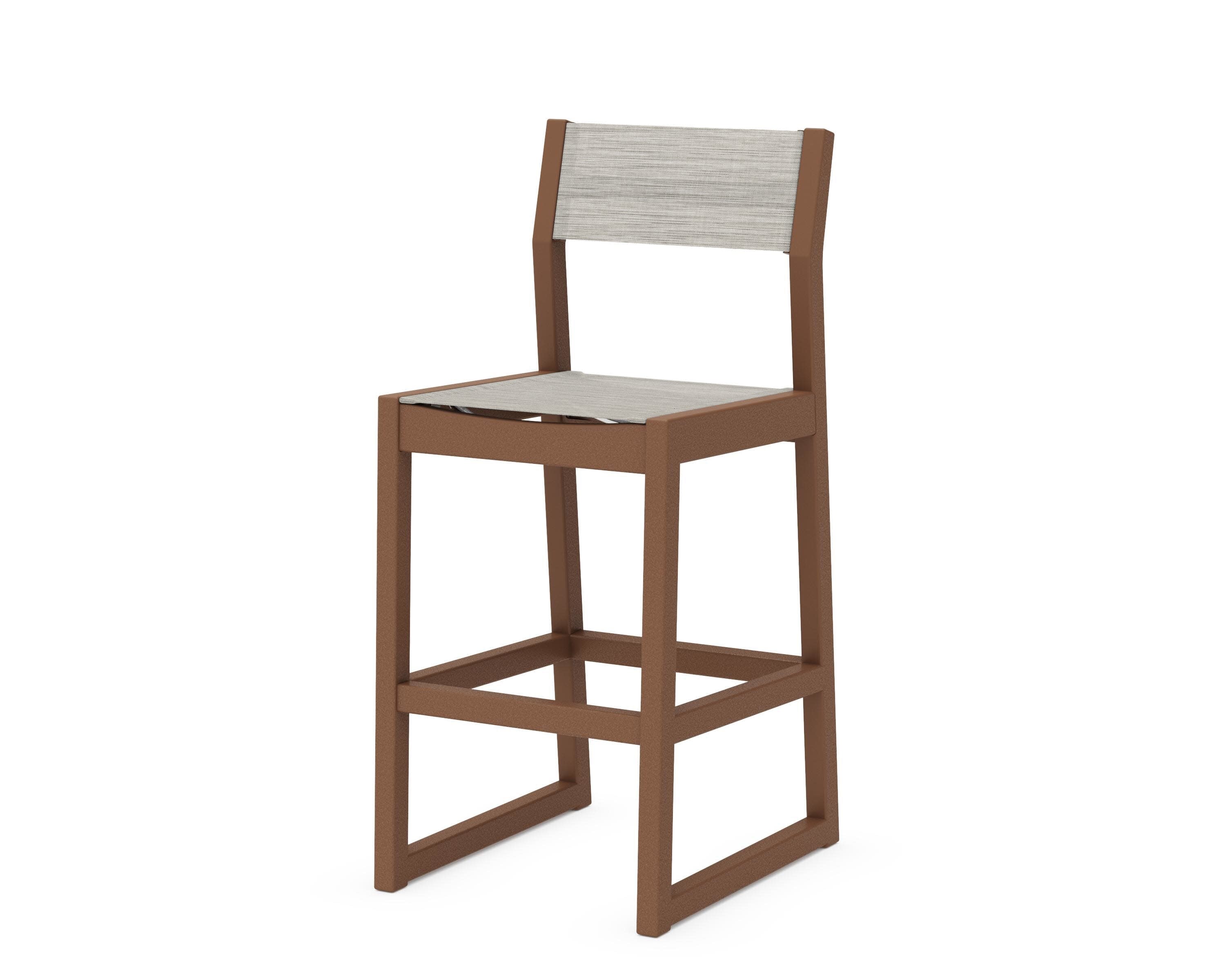 EDGE Sling Bar Side Chair in Teak / Birch Sling