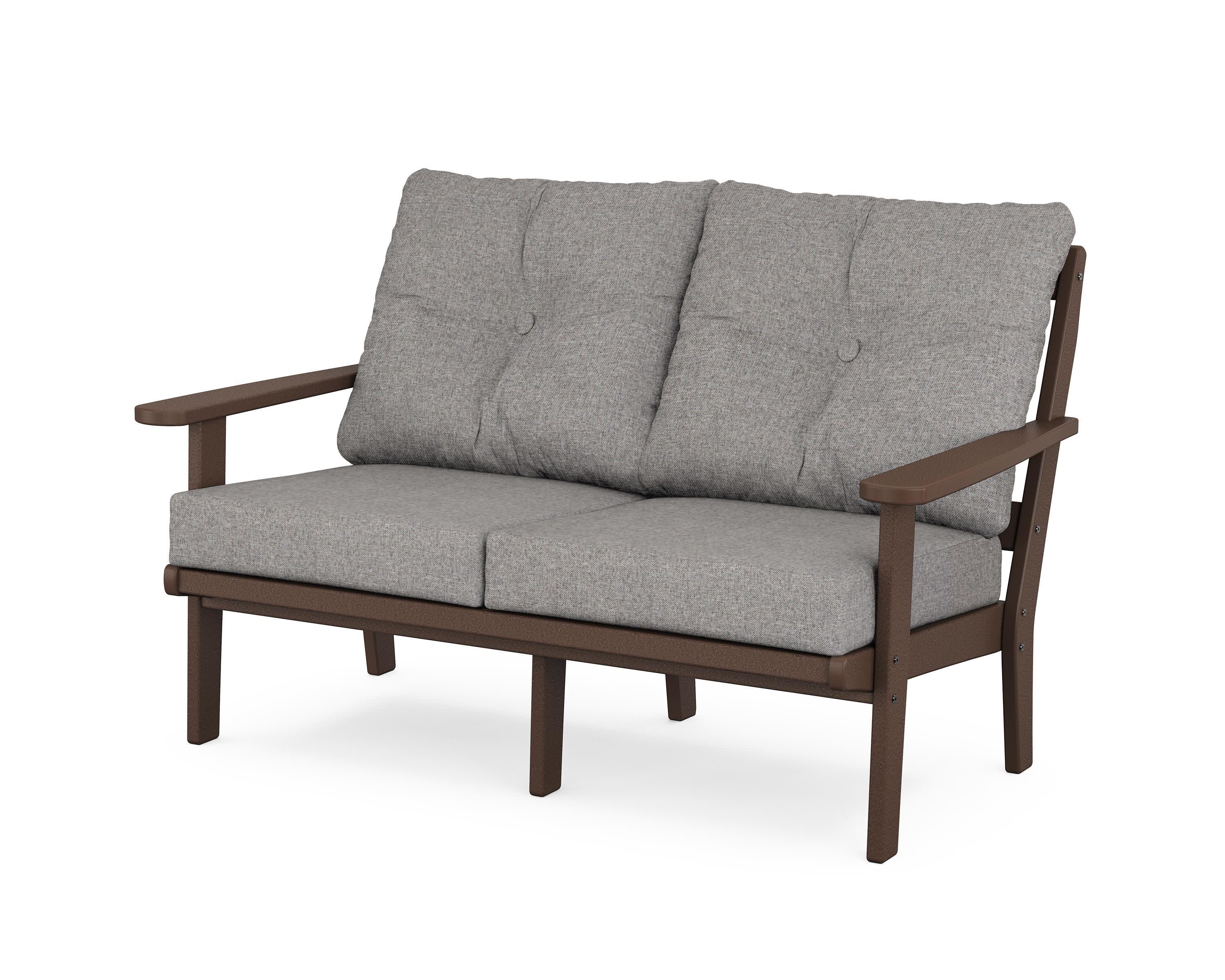 Mission Deep SeatingLoveseat in Mahogany / Grey Mist