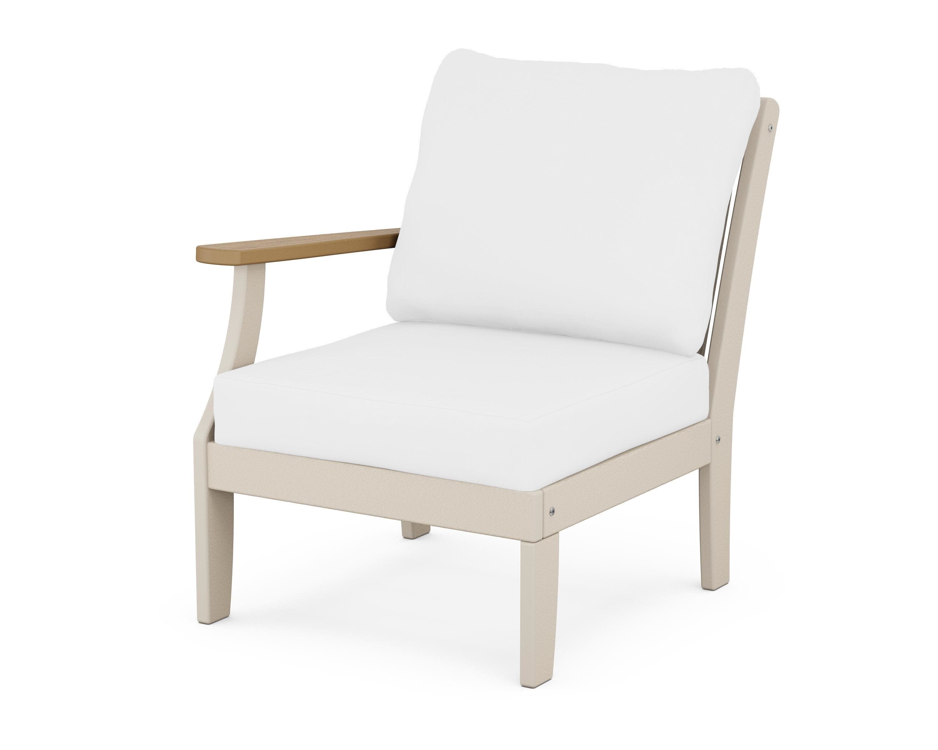 Braxton Modular Left Arm Chair in Sand / Natural / Natural