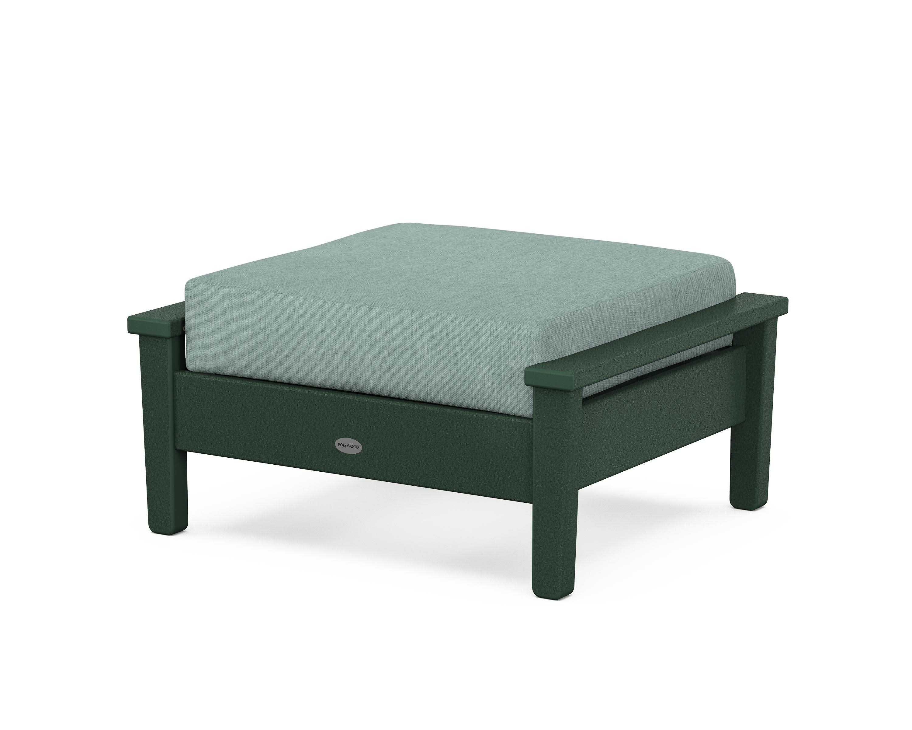 Prescott Deep Seating Ottoman in Green / Glacier Spa