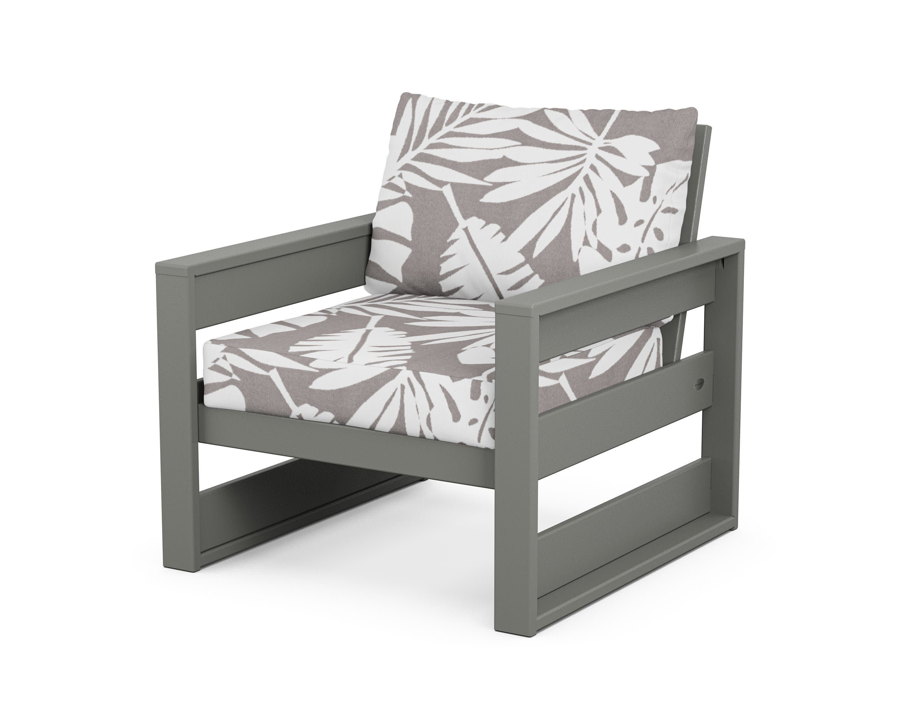 Westport Club Chair in Slate Grey / Leaf Grey Mist