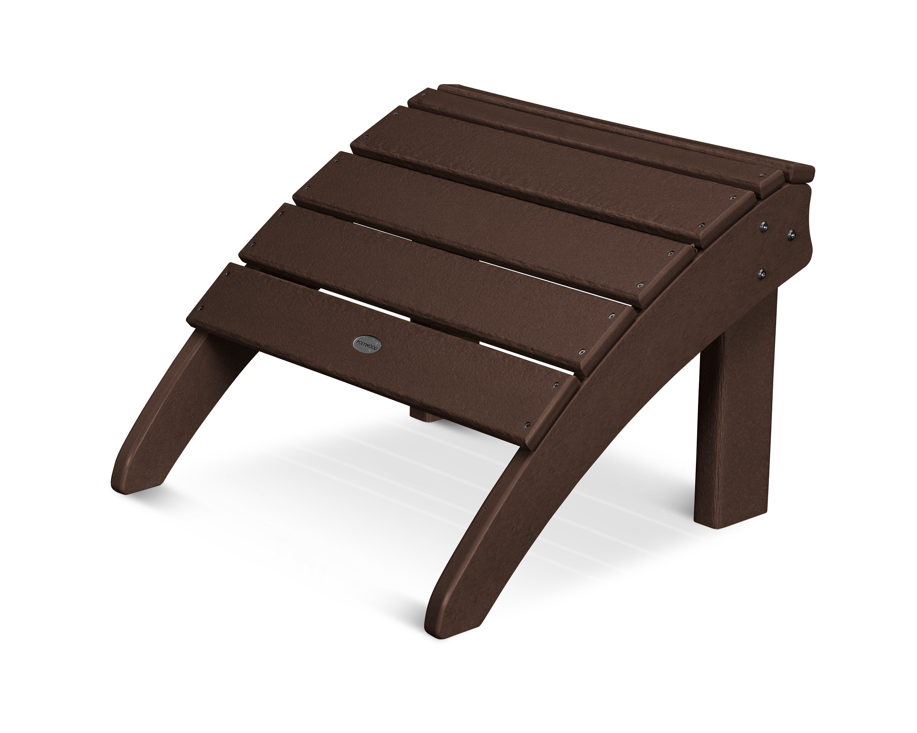 Seashell Ottoman in Mahogany