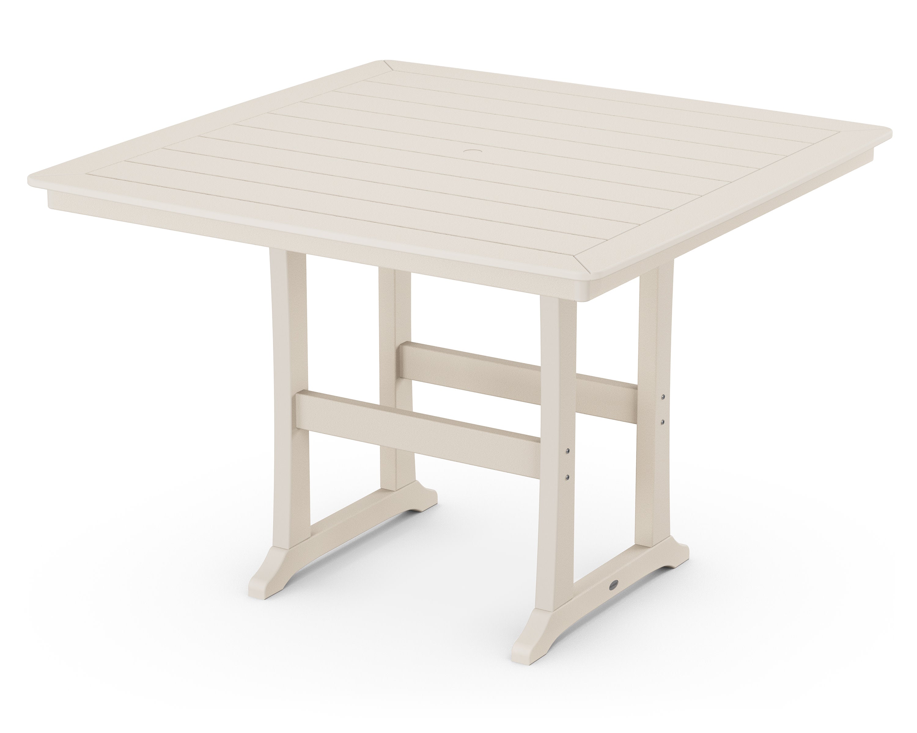 Nautical Trestle 59" Bar Table in Sand