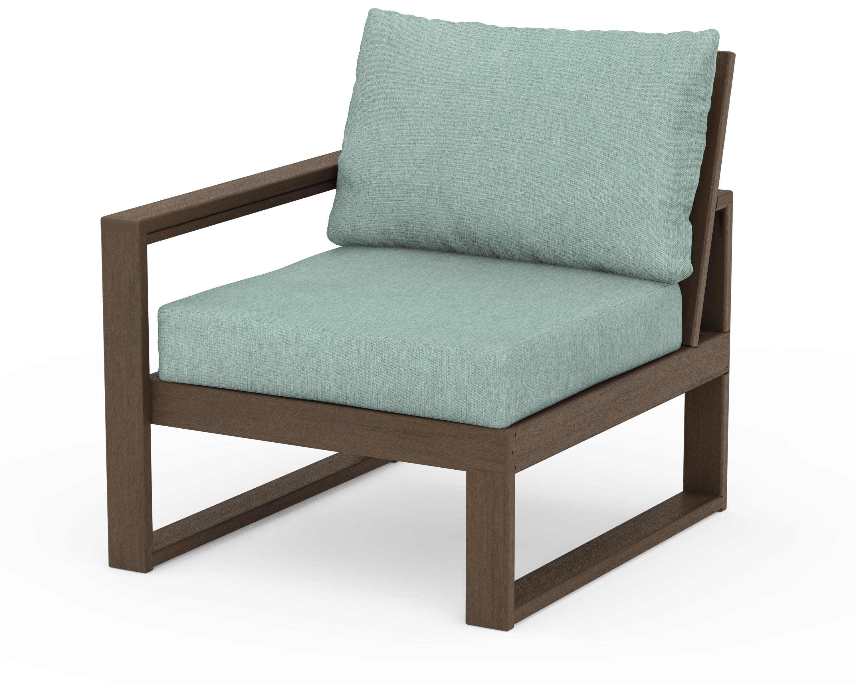 EDGE Modular Left Arm Chair in Kona / Glacier Spa