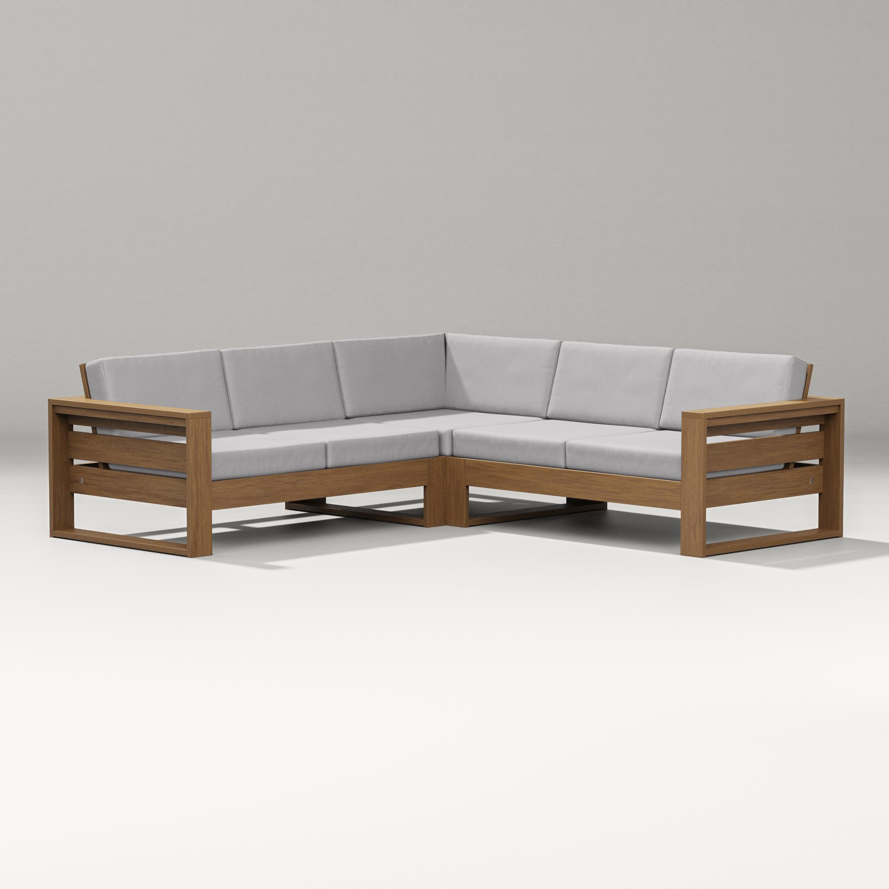 Latitude Corner Sectional in Natural / Granite
