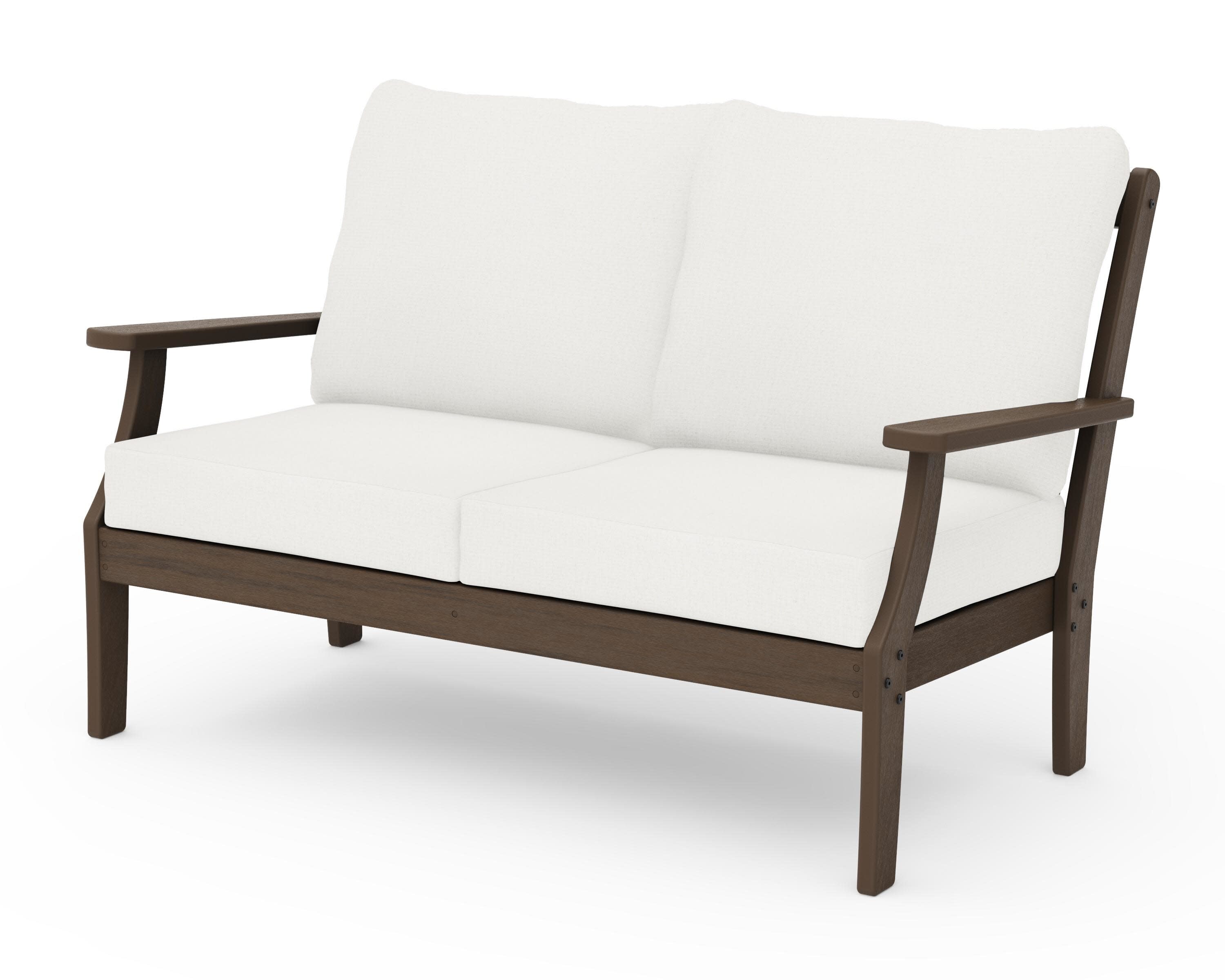 Braxton Deep Seating Loveseat in Kona / Natural Linen