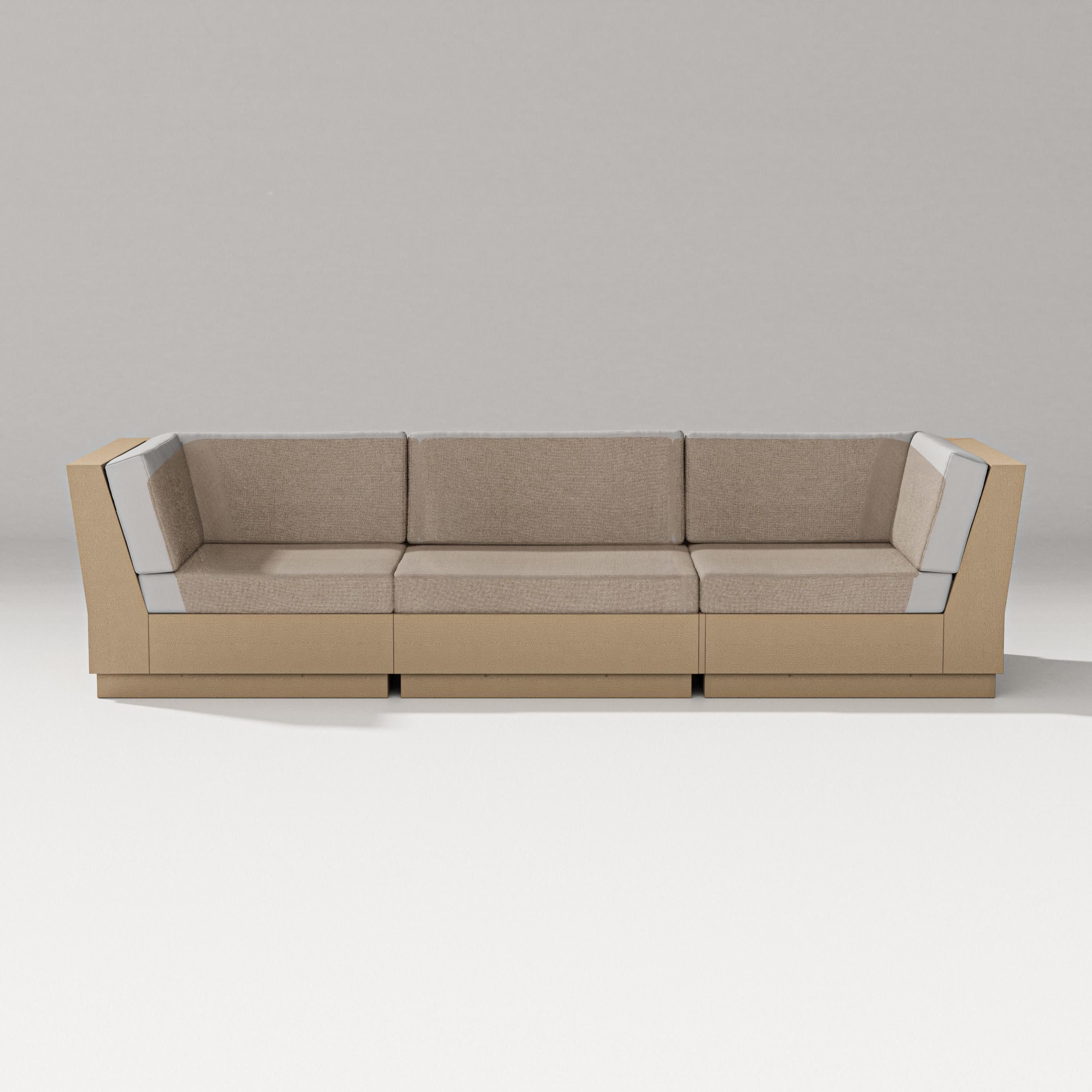 Elevate Sofa Sectional in Vintage Sahara / Spiced Burlap